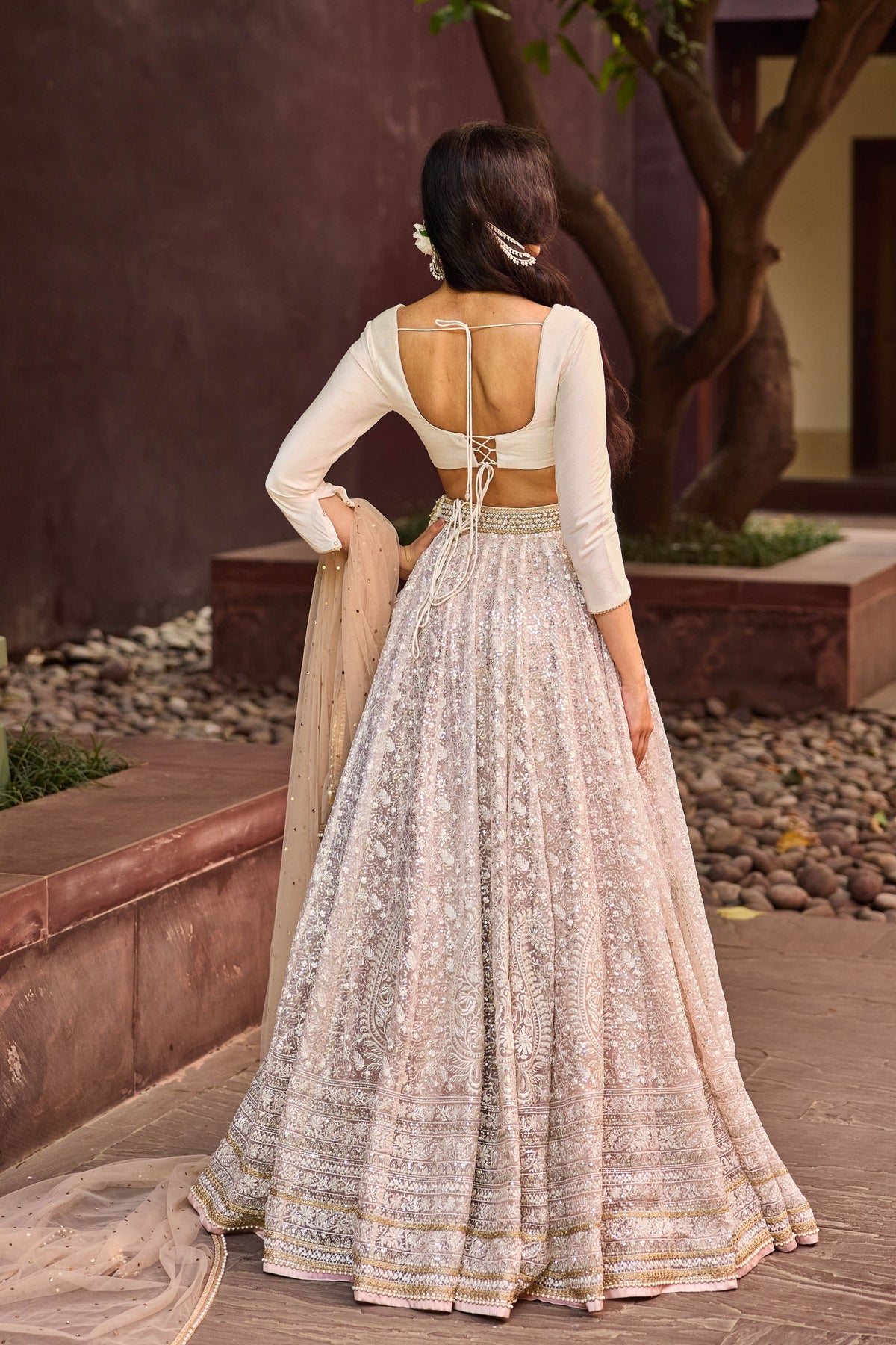 Ivory Saira Lehenga Set