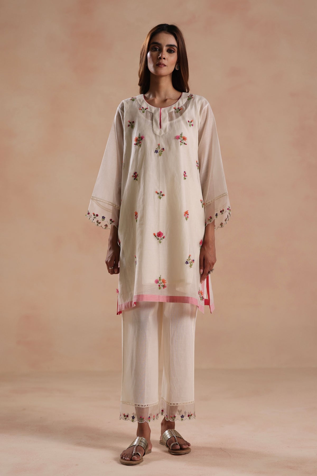 Raina Ivory Tunic Set