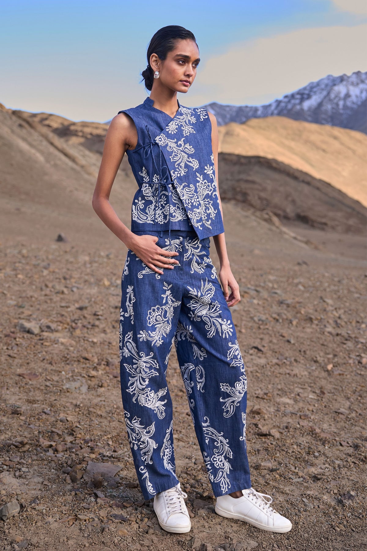 Embroidered Waistcoat Set