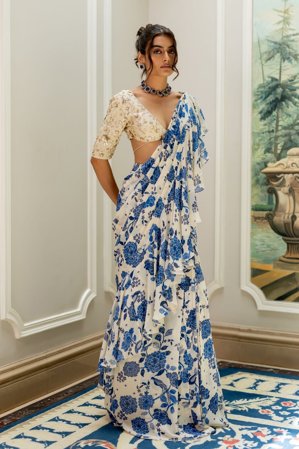 Suki Drape Saree Set