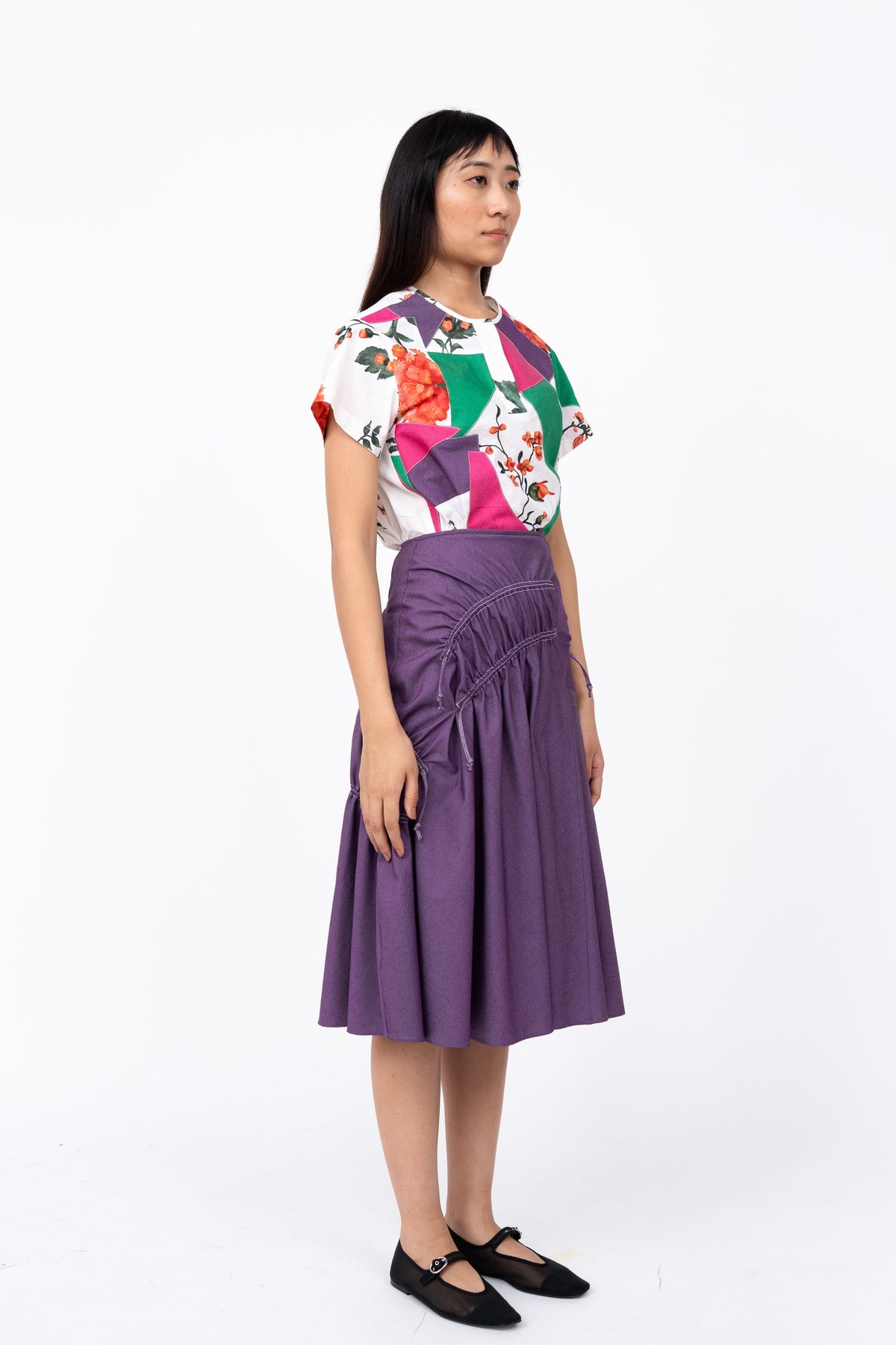 Scrunch Purple Skirt