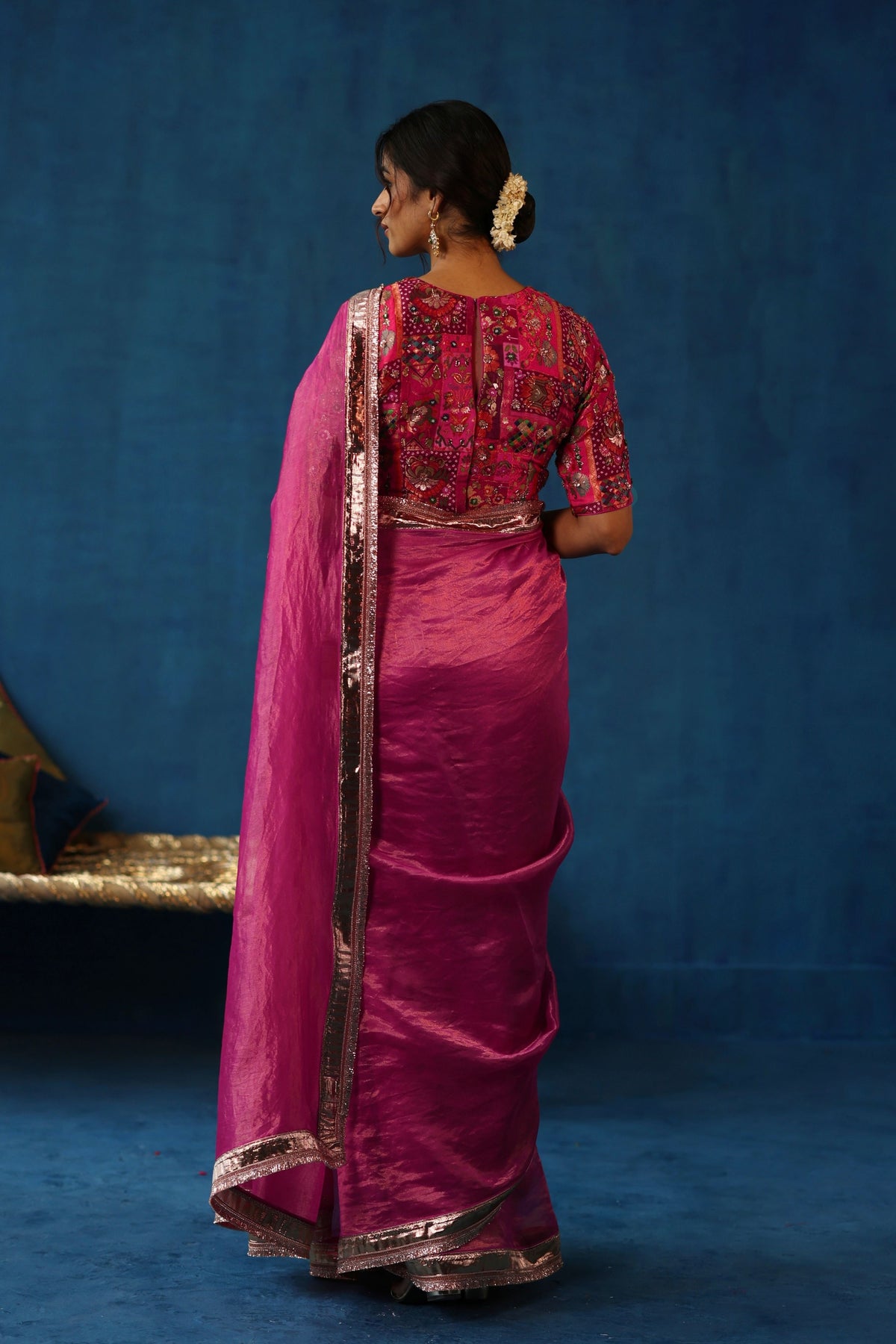 Fuchsia Sharbat Saree
