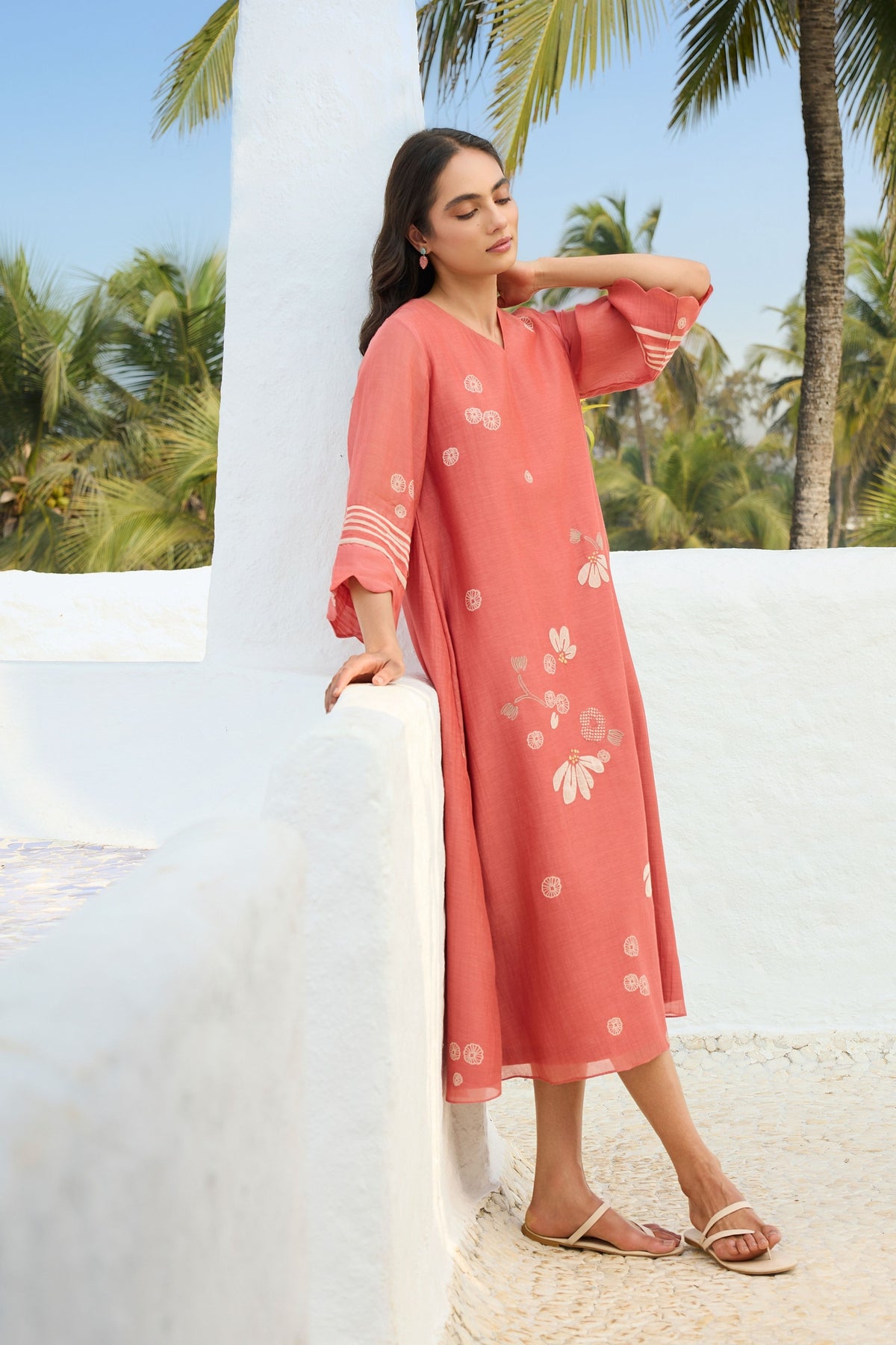 Hibiscus Applique Dress
