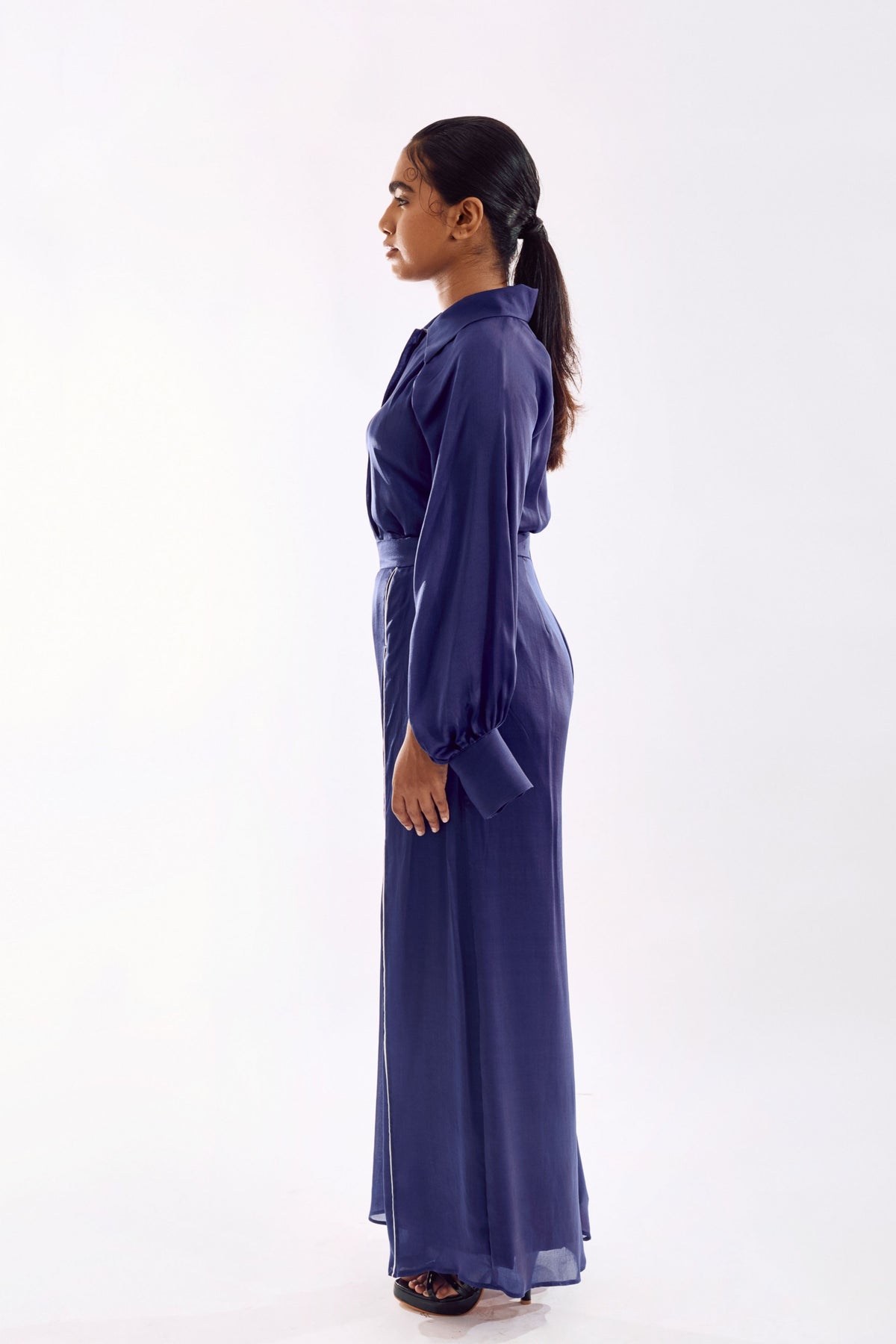 Indigo Panneled Co-ord Set