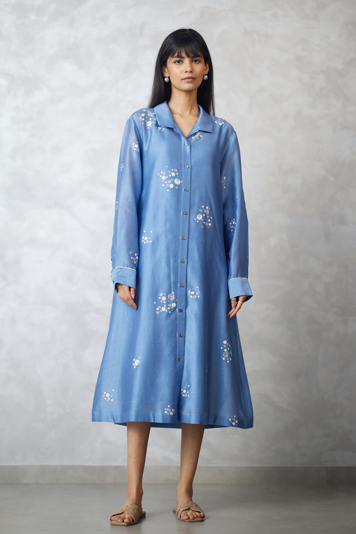 Light Blue Sleeve Dress