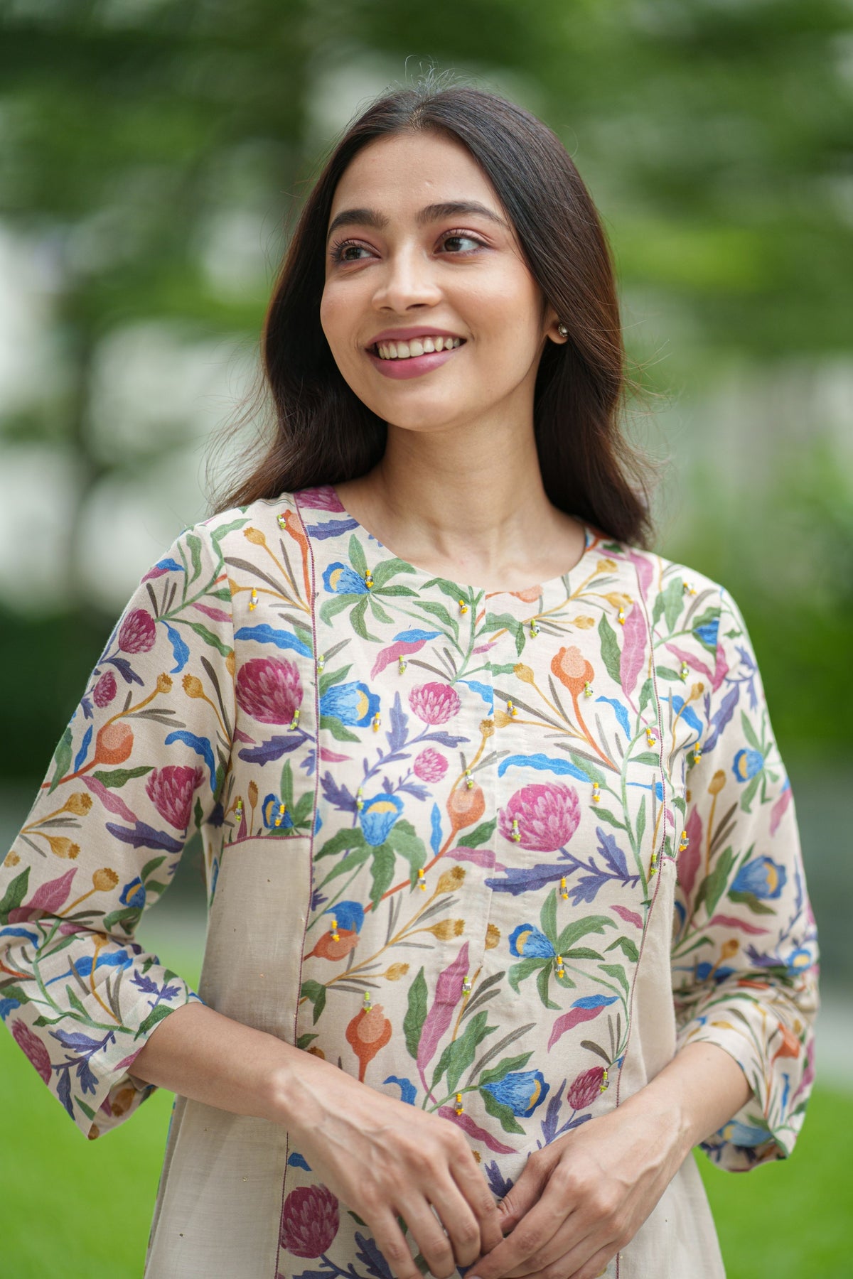 Tulip Cream Kurta Set