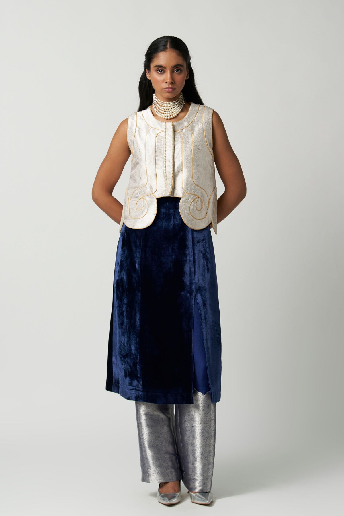 Art Deco Chaand Kimkhwaab Jacket