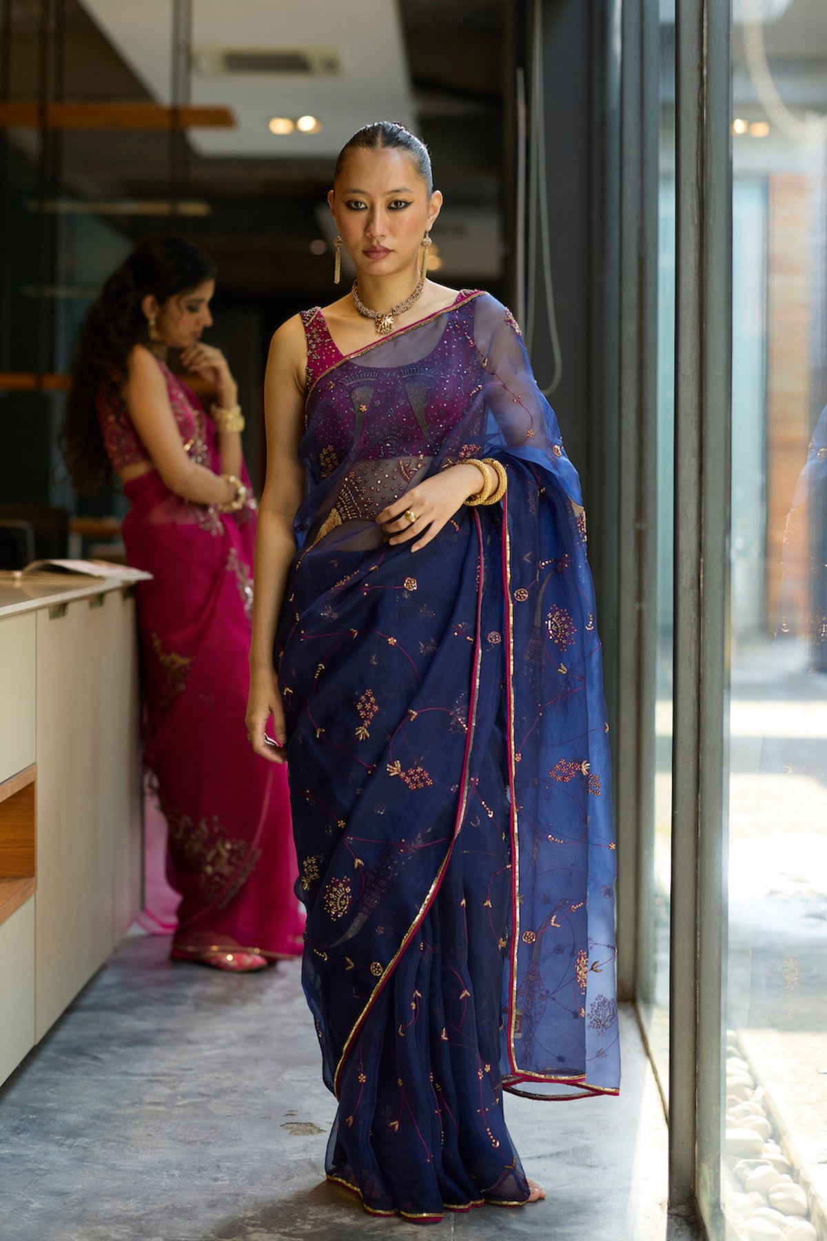 Blue Naad Saree