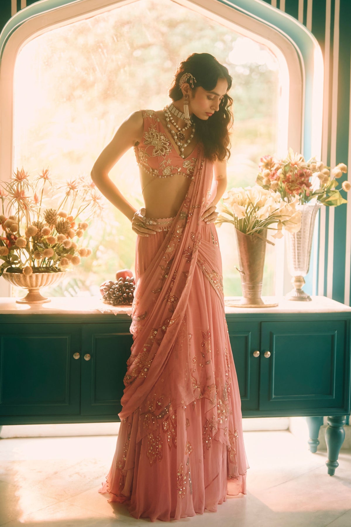 Reverie Draped Saree Set