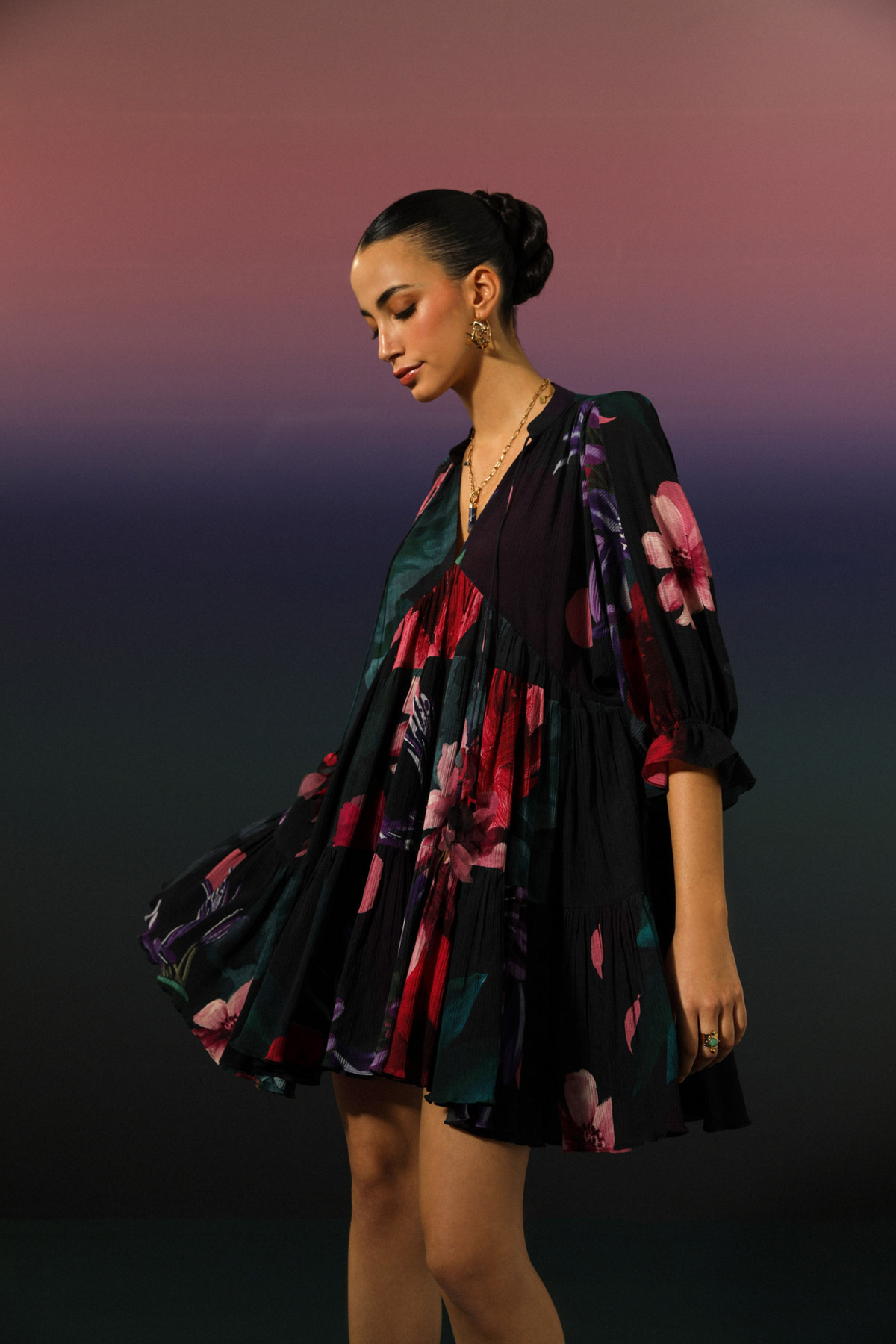 Floral Drift Dress