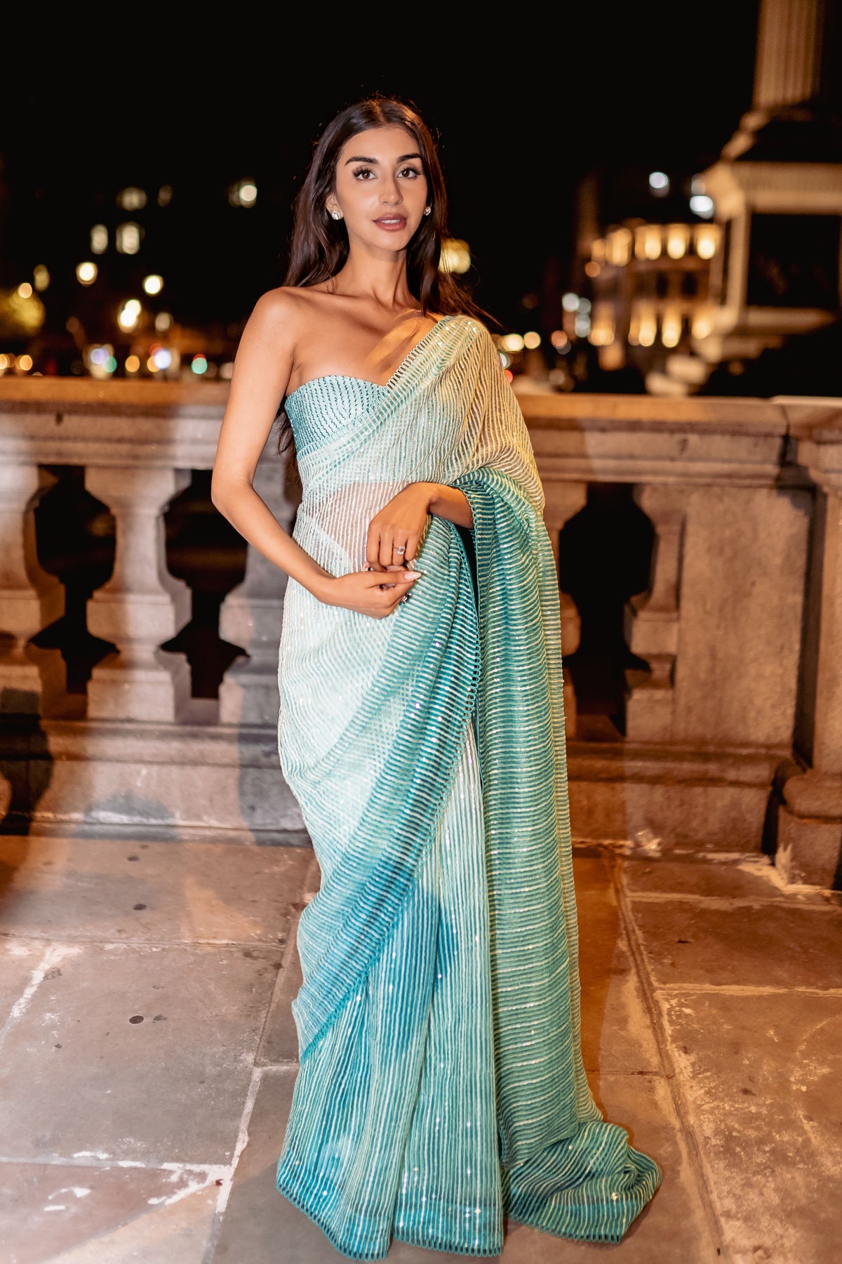 Sage Green Handloon Organza Saree