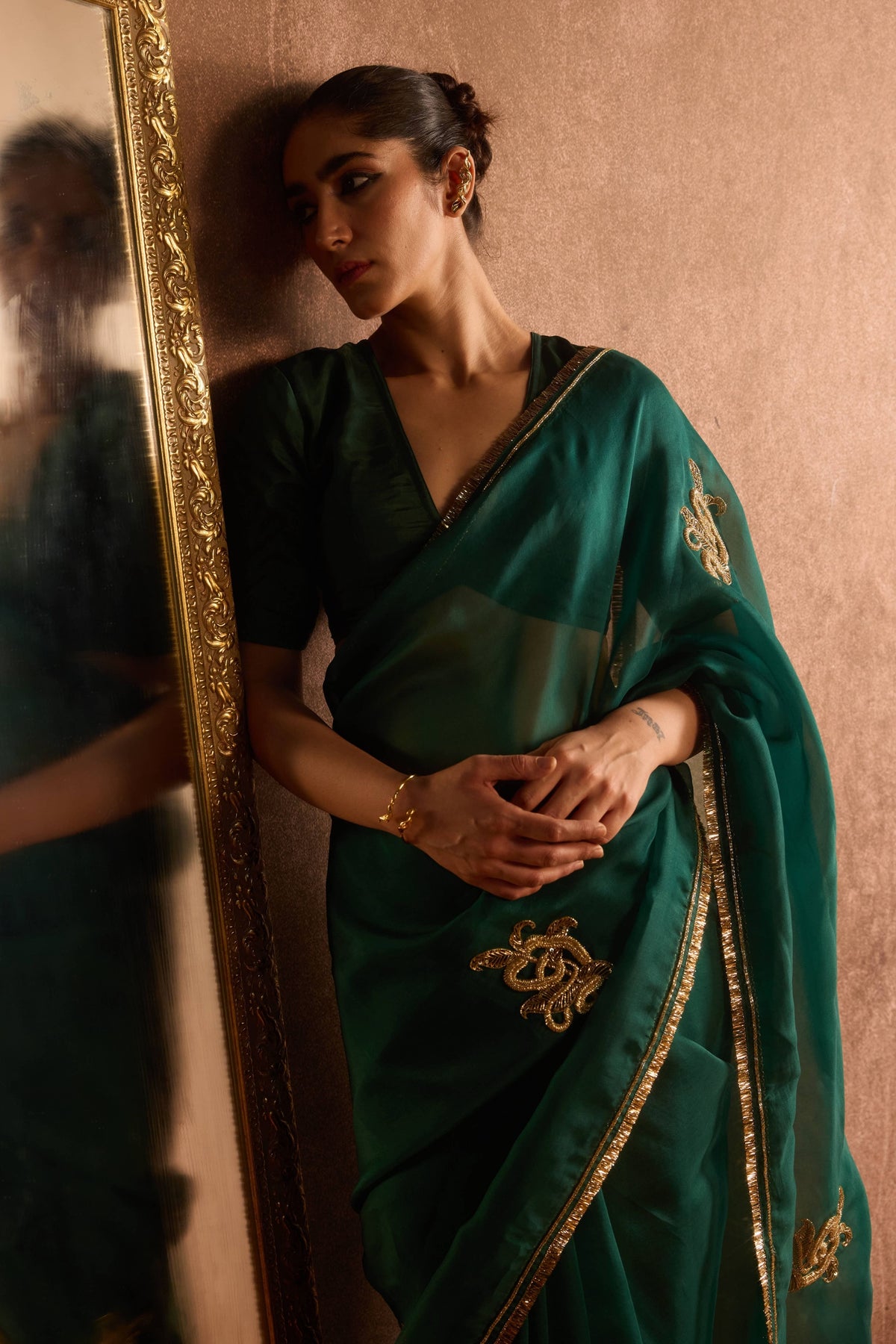 Emerald Kalpavali Saree