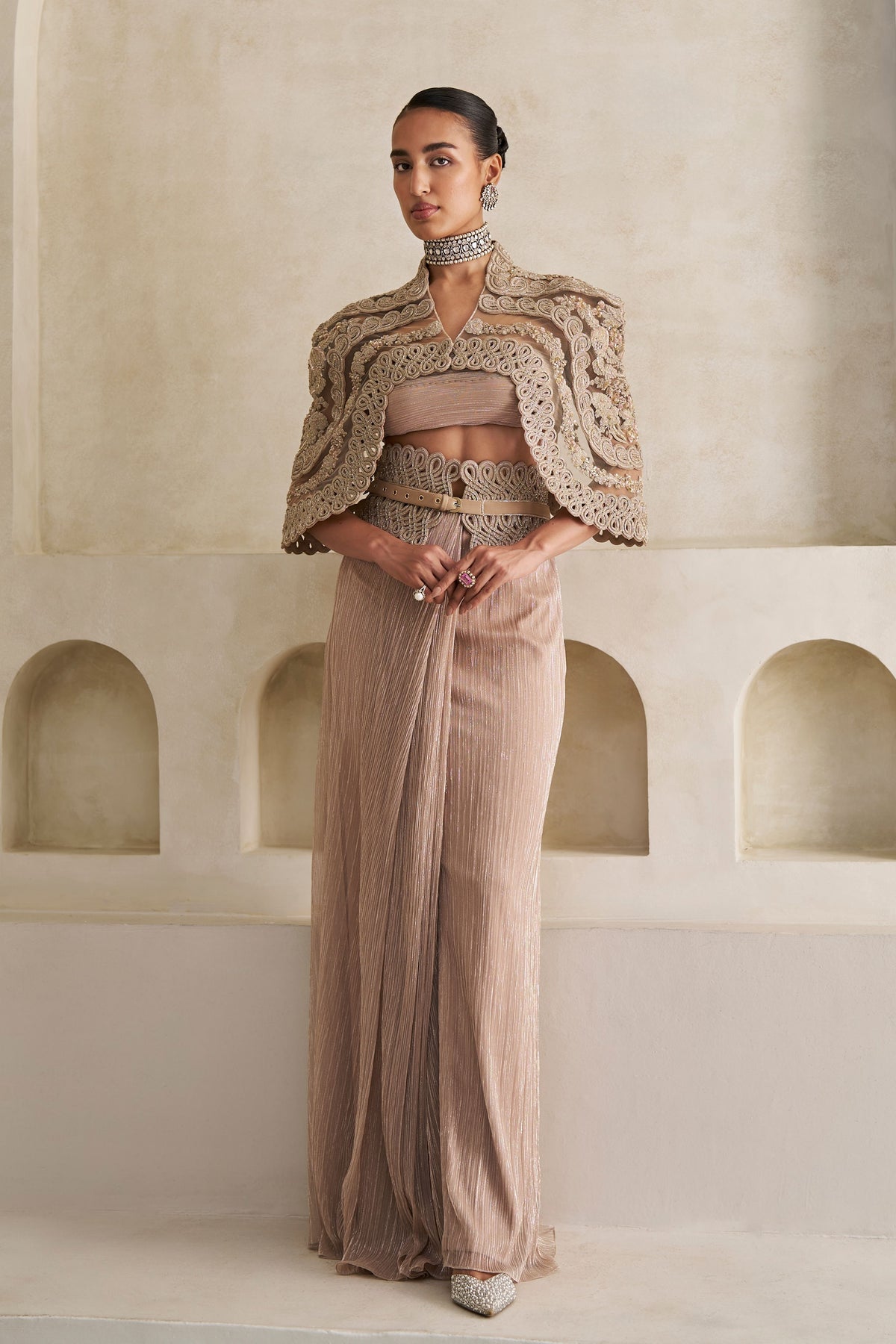 The Gilded Reverie Cape Set