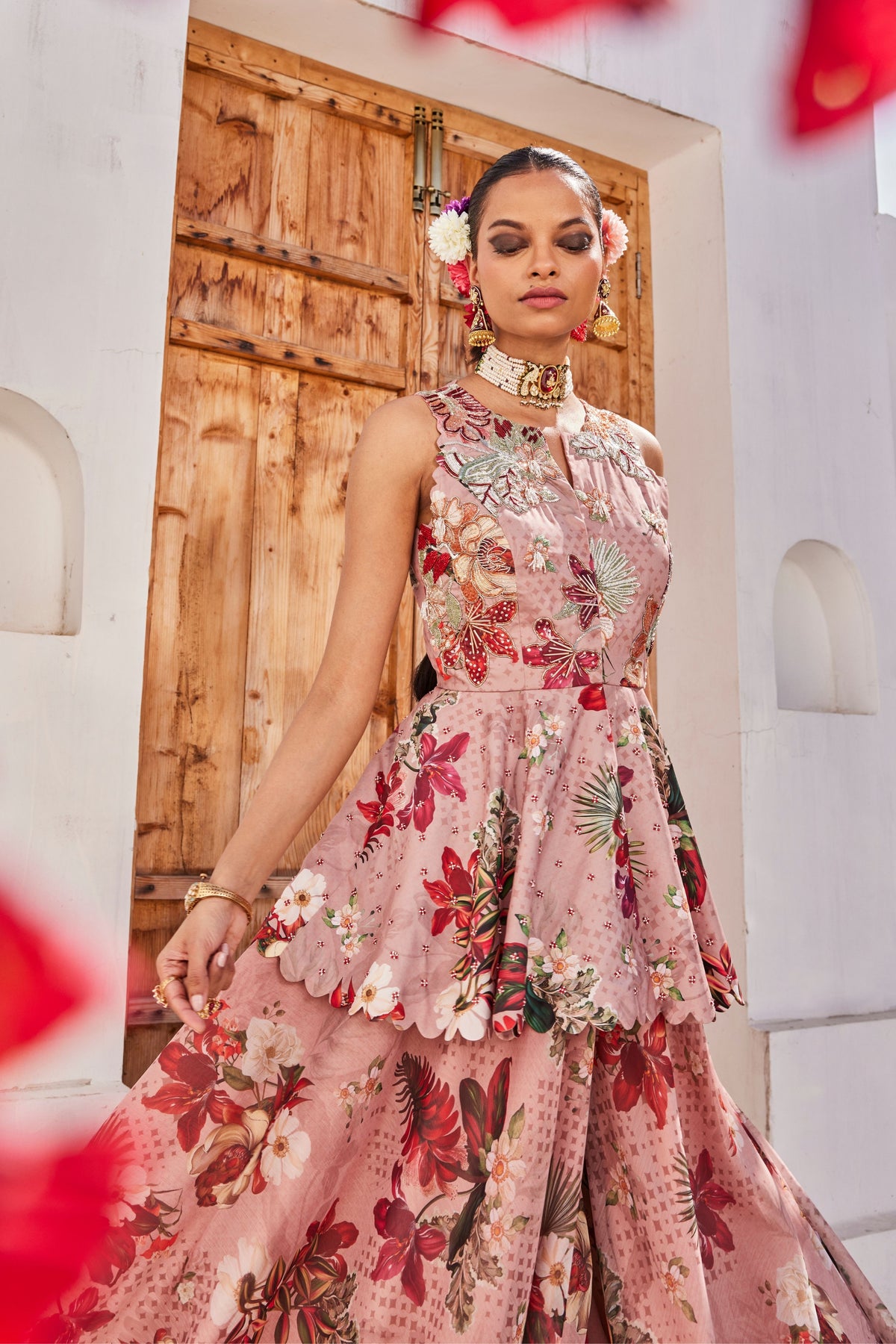 Saanjh Peplum Lehenga Set