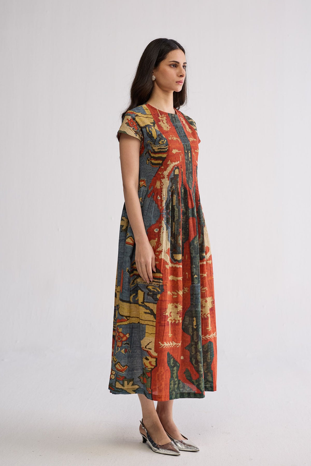 Alo Cotton Pintucks Dress