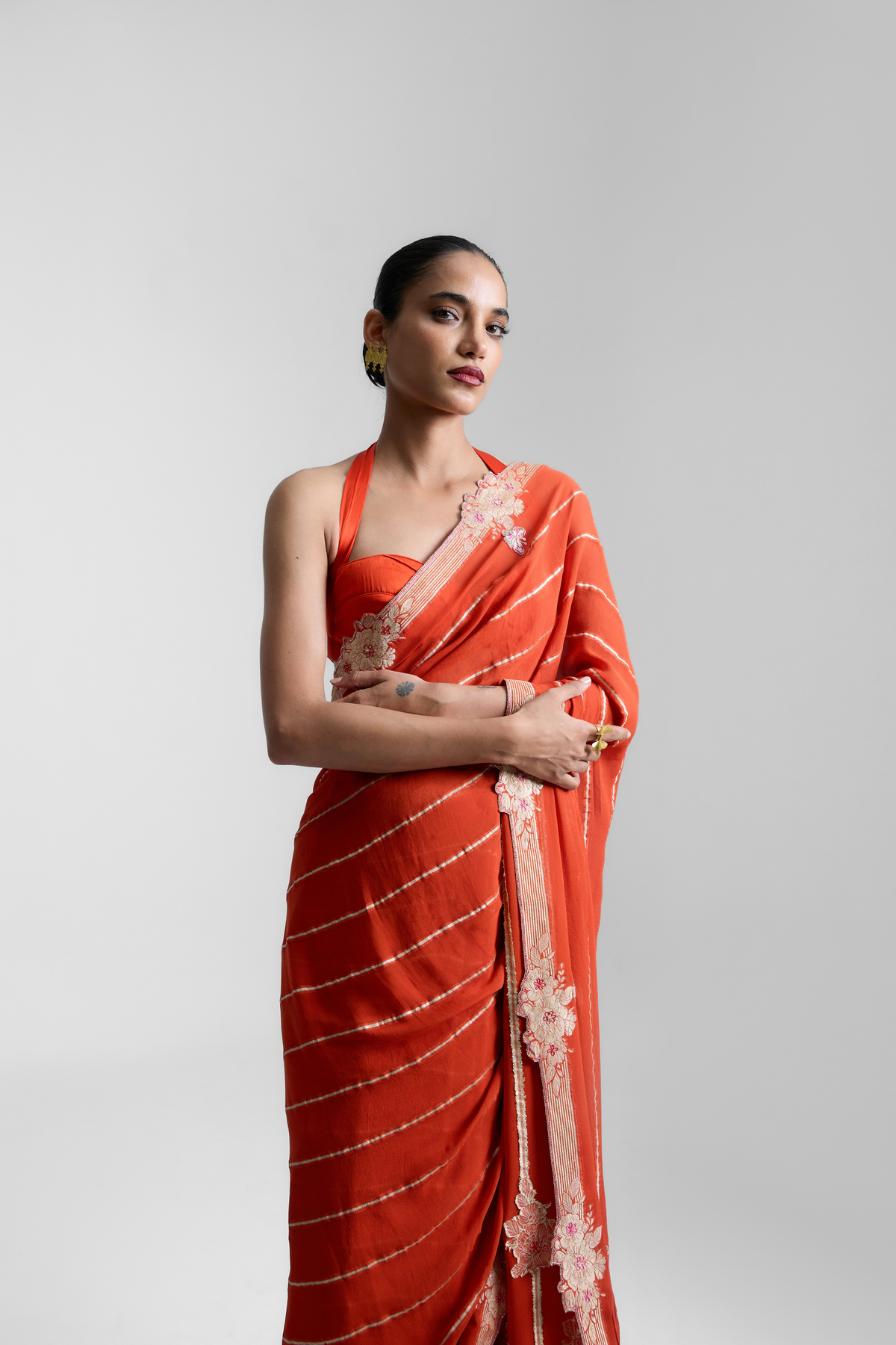 The Tangerine Saree