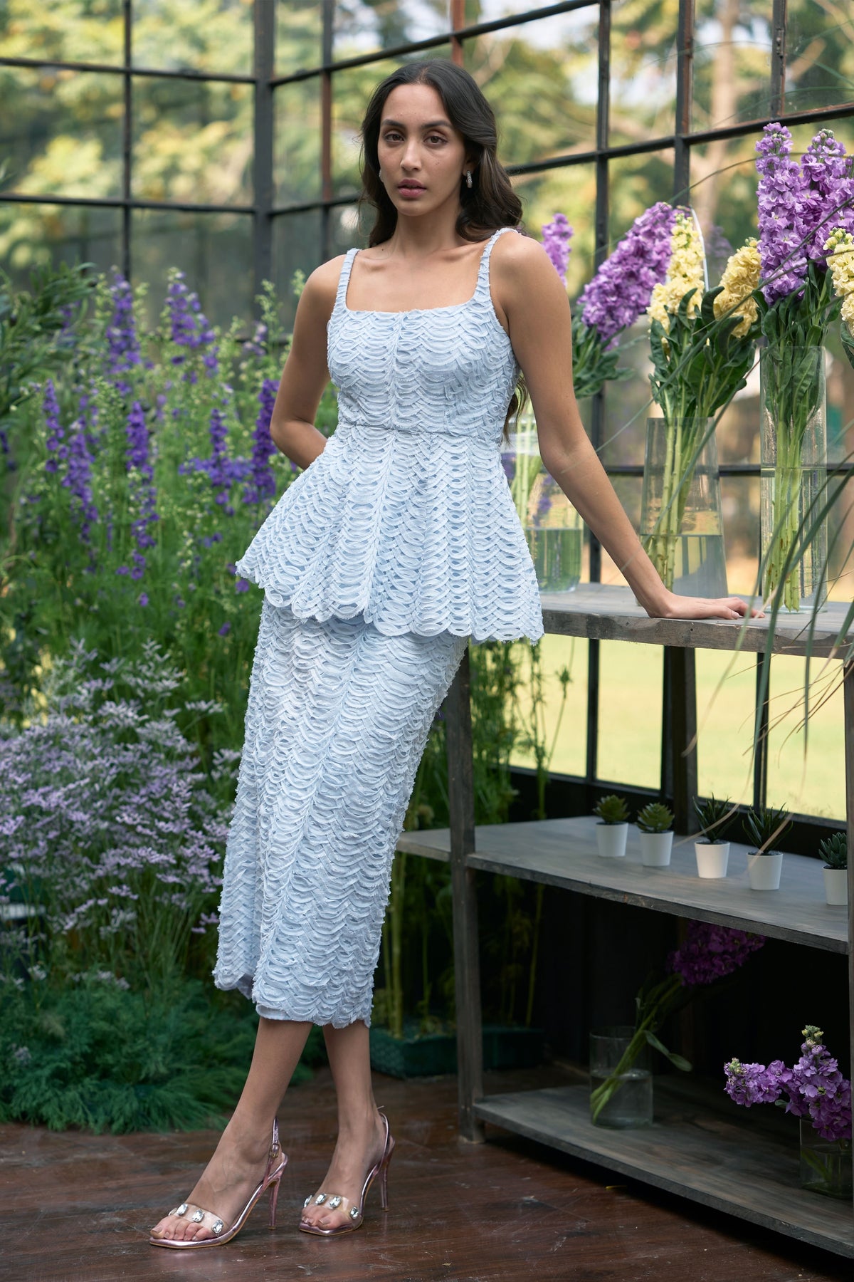 Ribbon Embroidered Skirt