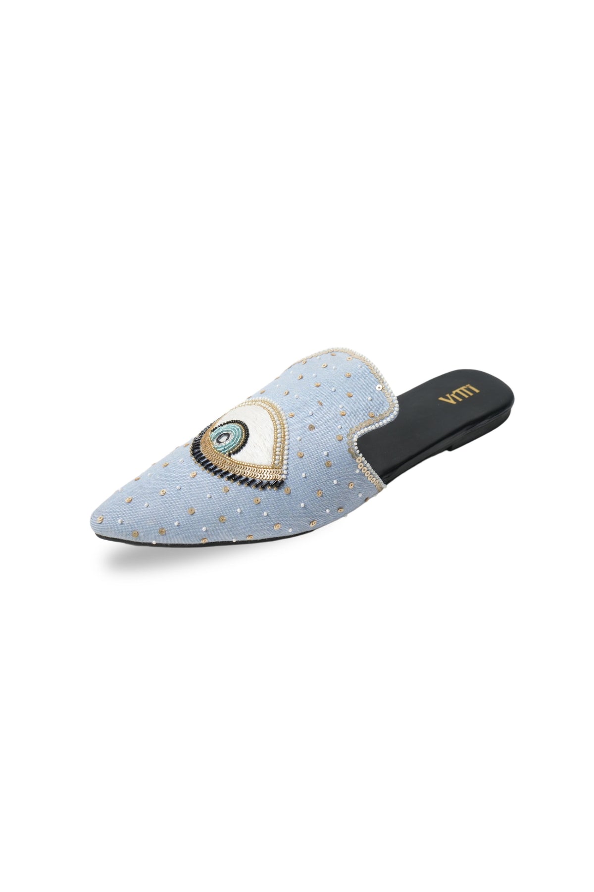 Nazar Blocker Denim Mule