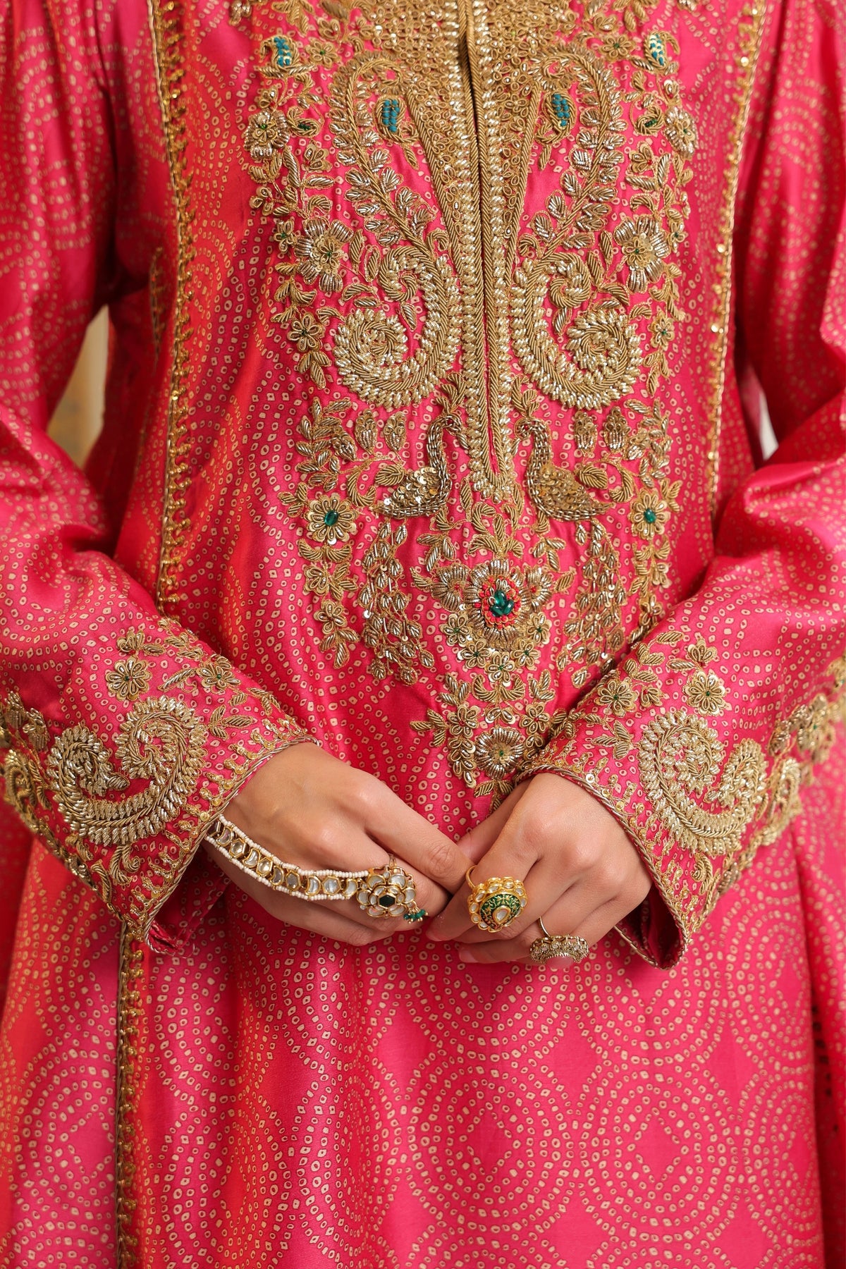 Ahista Pink Short Kurta Set