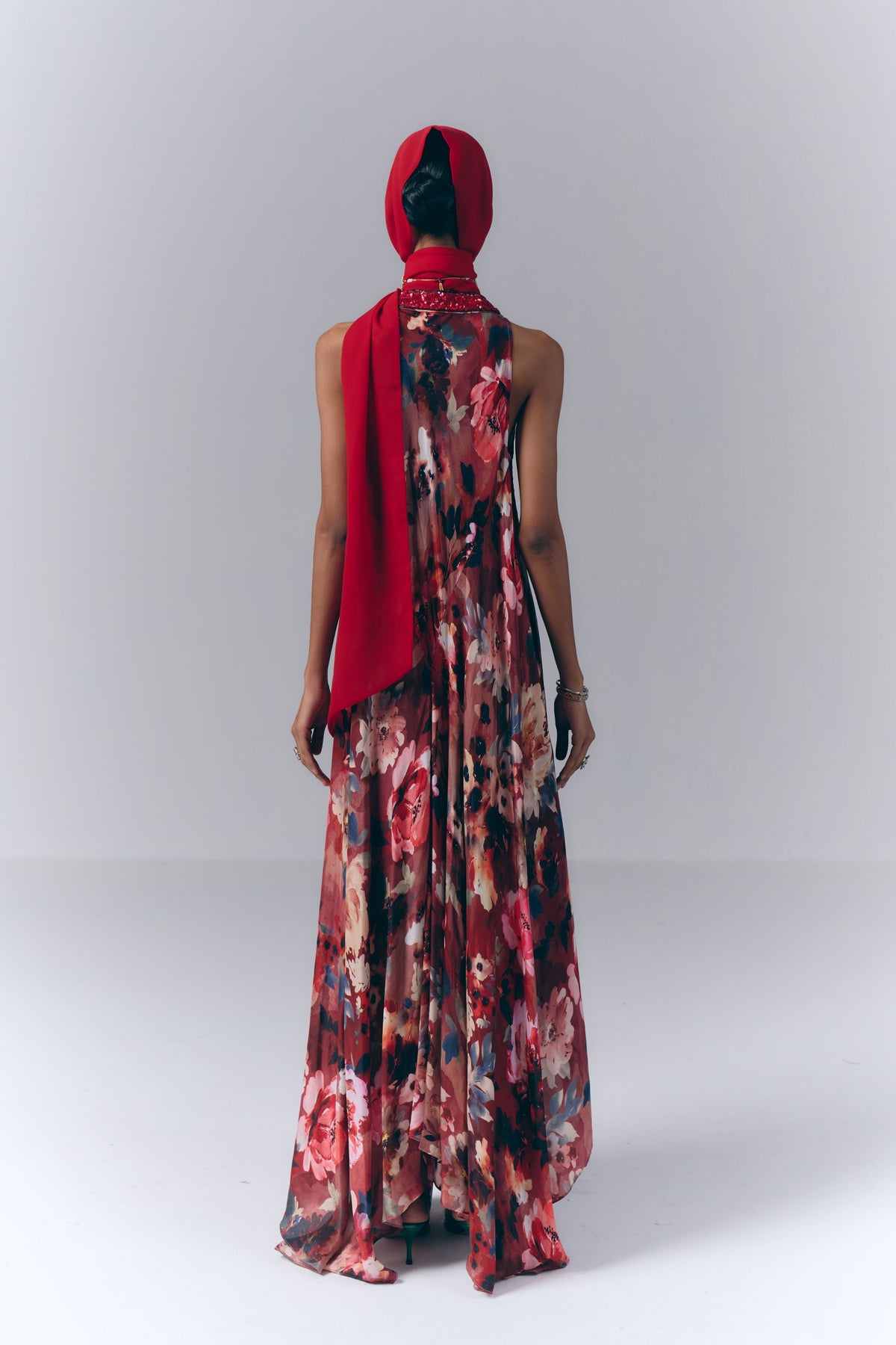 Bloom Printed Long Dress
