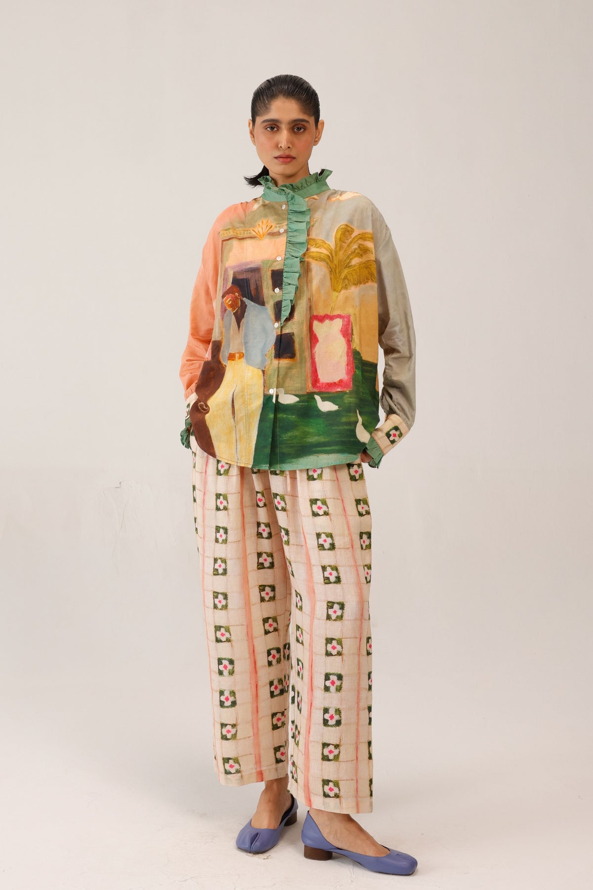 Tiles Drawstring Pants