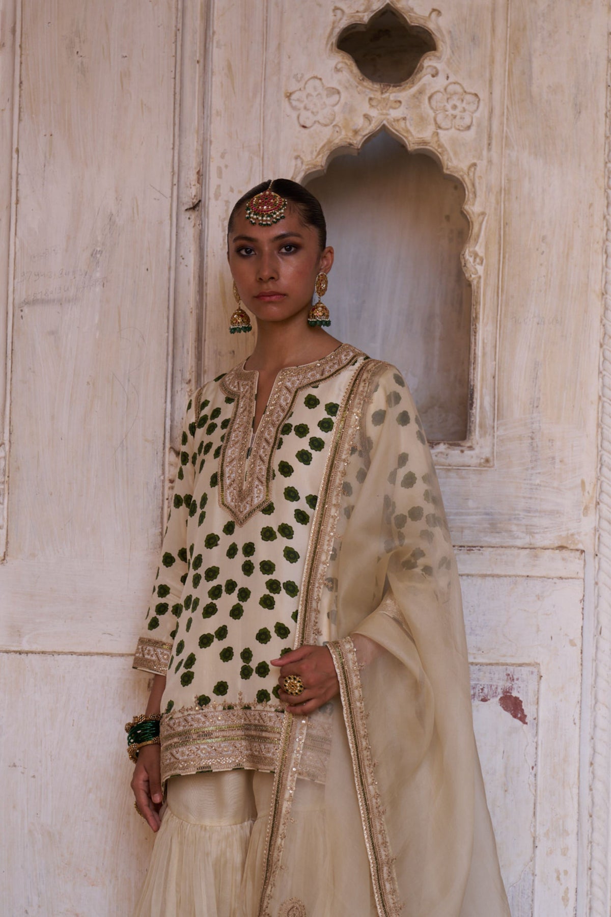 Leher Silk Organza Sharara Set