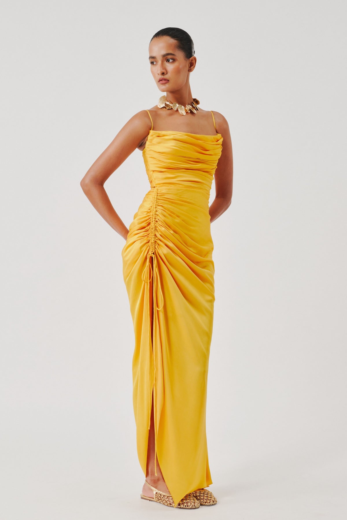 Spaghetti Draped Dress
