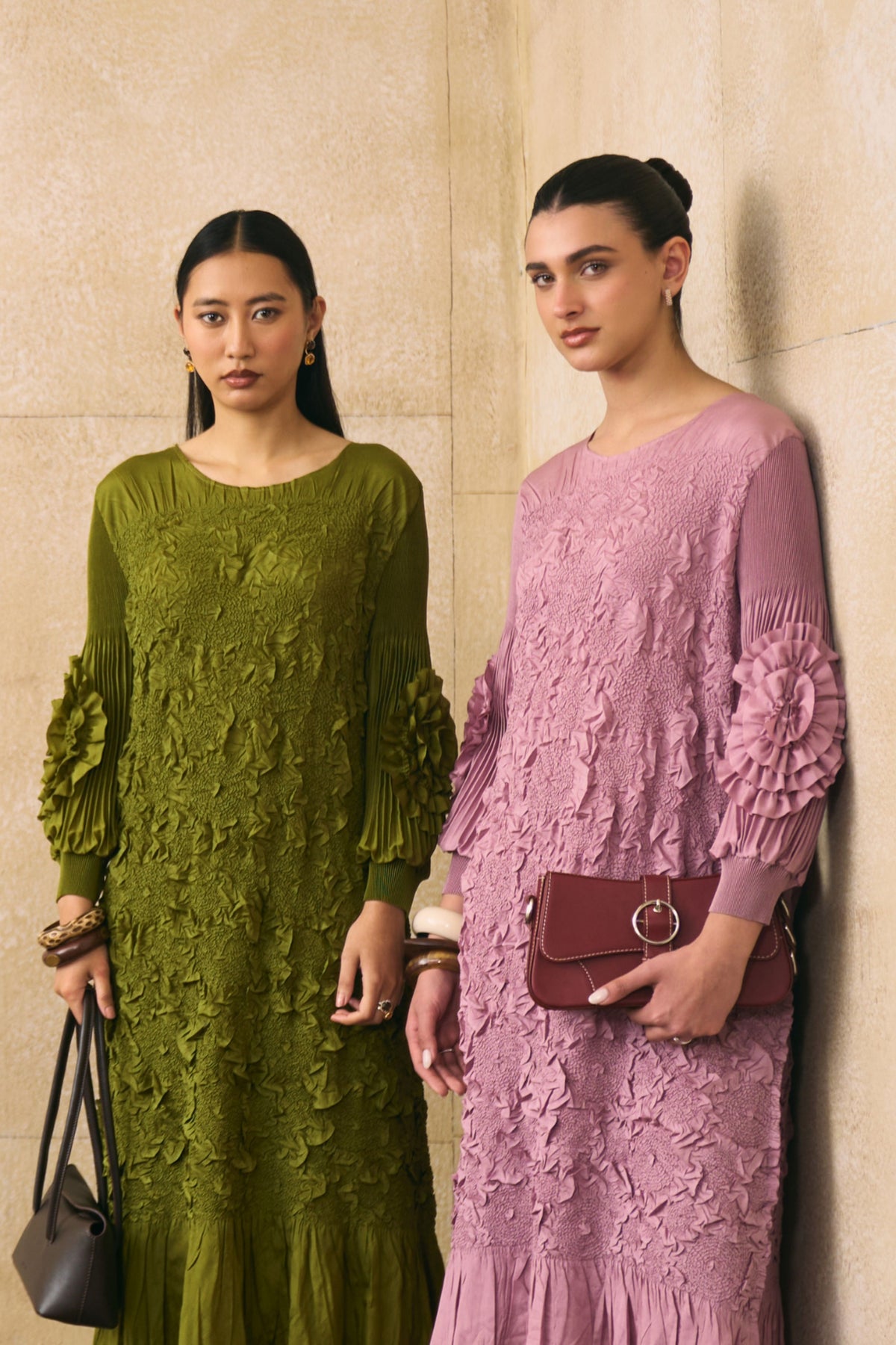 Lime Green Vallia  Dress