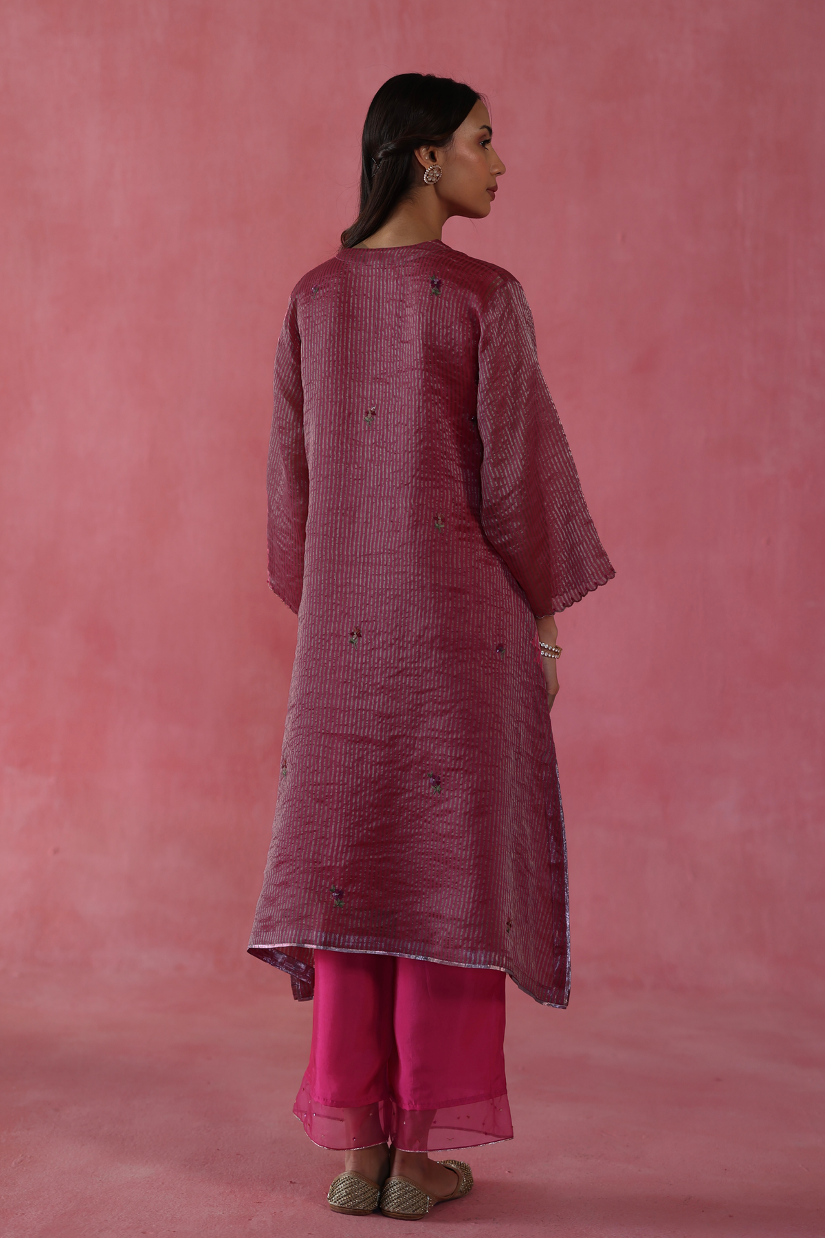 Fuschia Shakkar Kurta Set