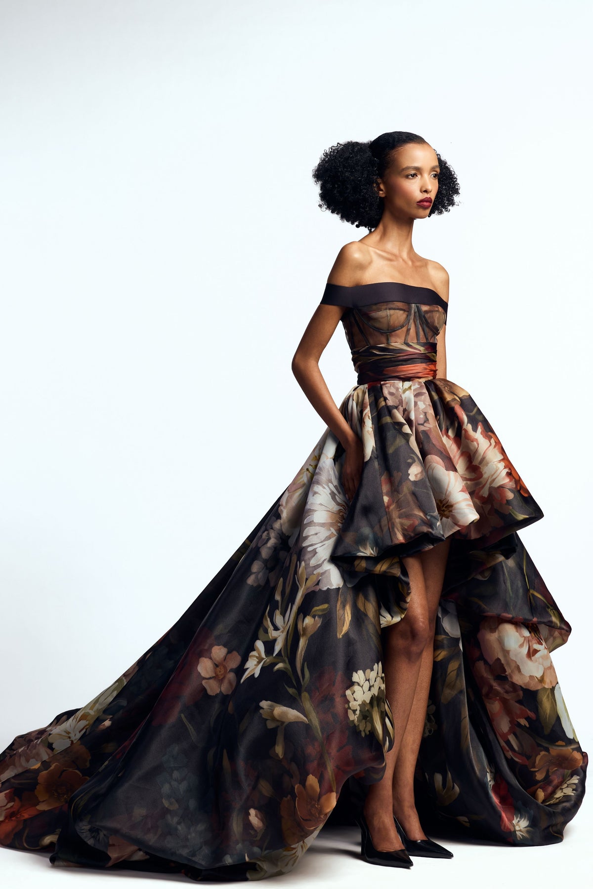 High Low Balloon Gown