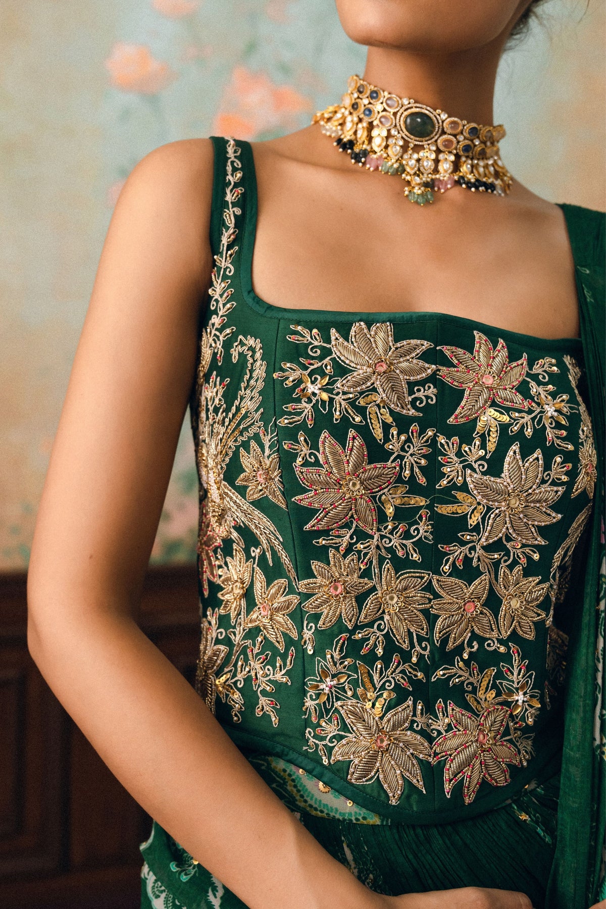 Sofia Draped Saree Set