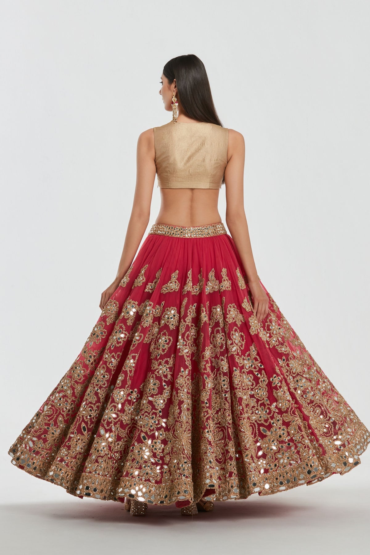 Maharani Gold Lehenga Set