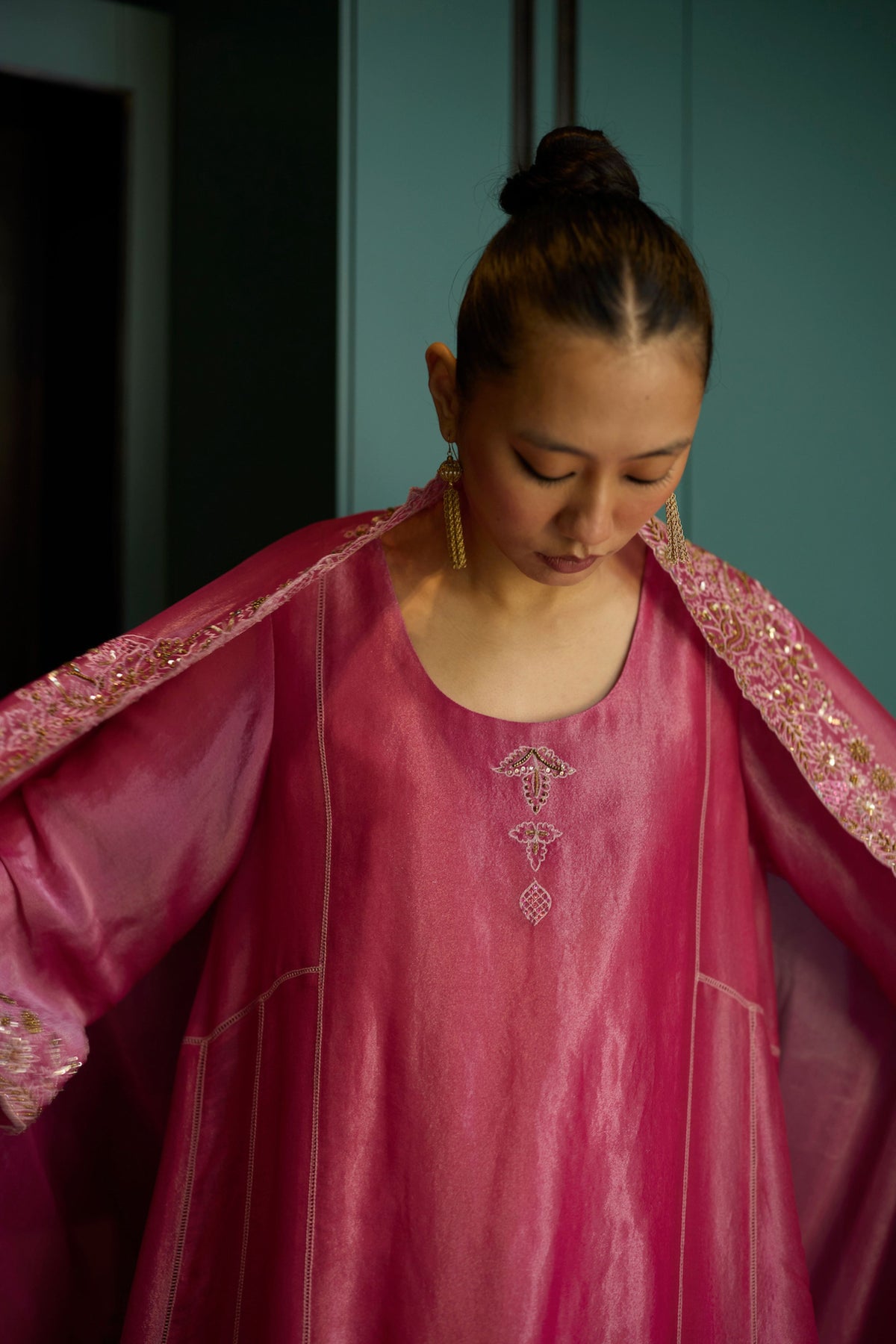 Pink Dhara Kurta Set