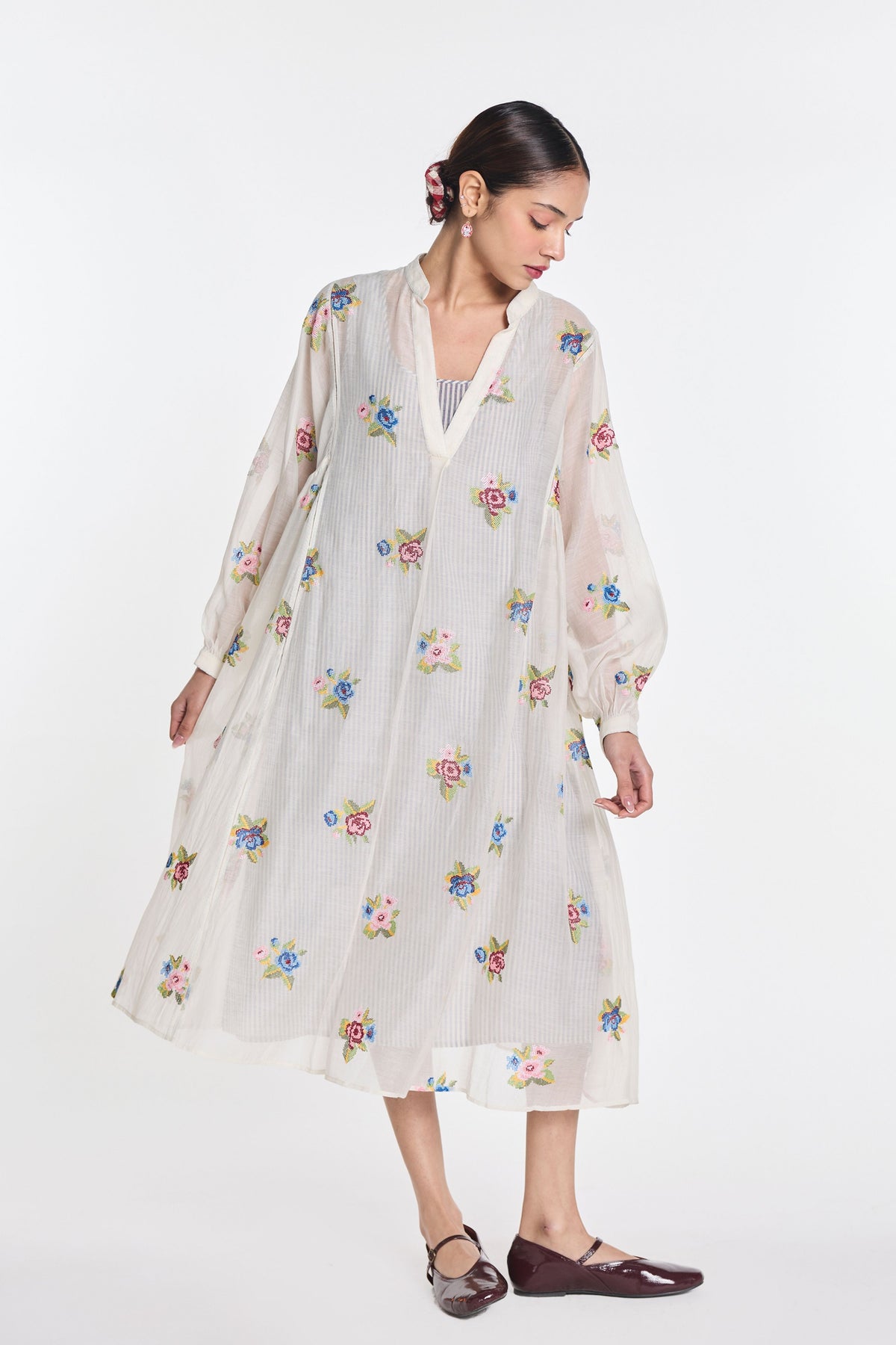Begonia Embroidered Dress