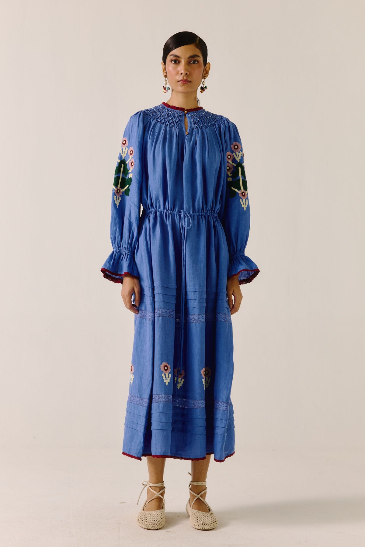 Electric Pixel Applique Edith Dress