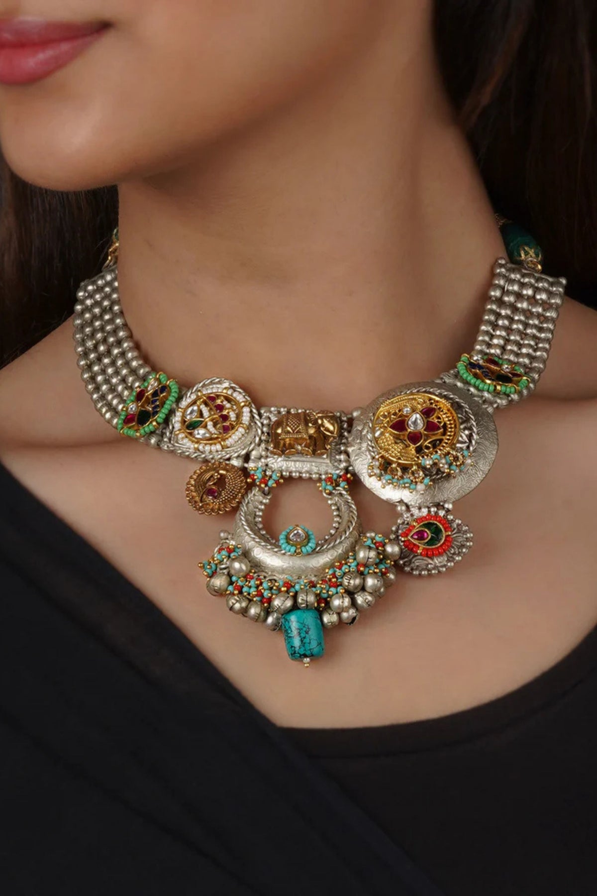 Multicolor Tribal Necklace