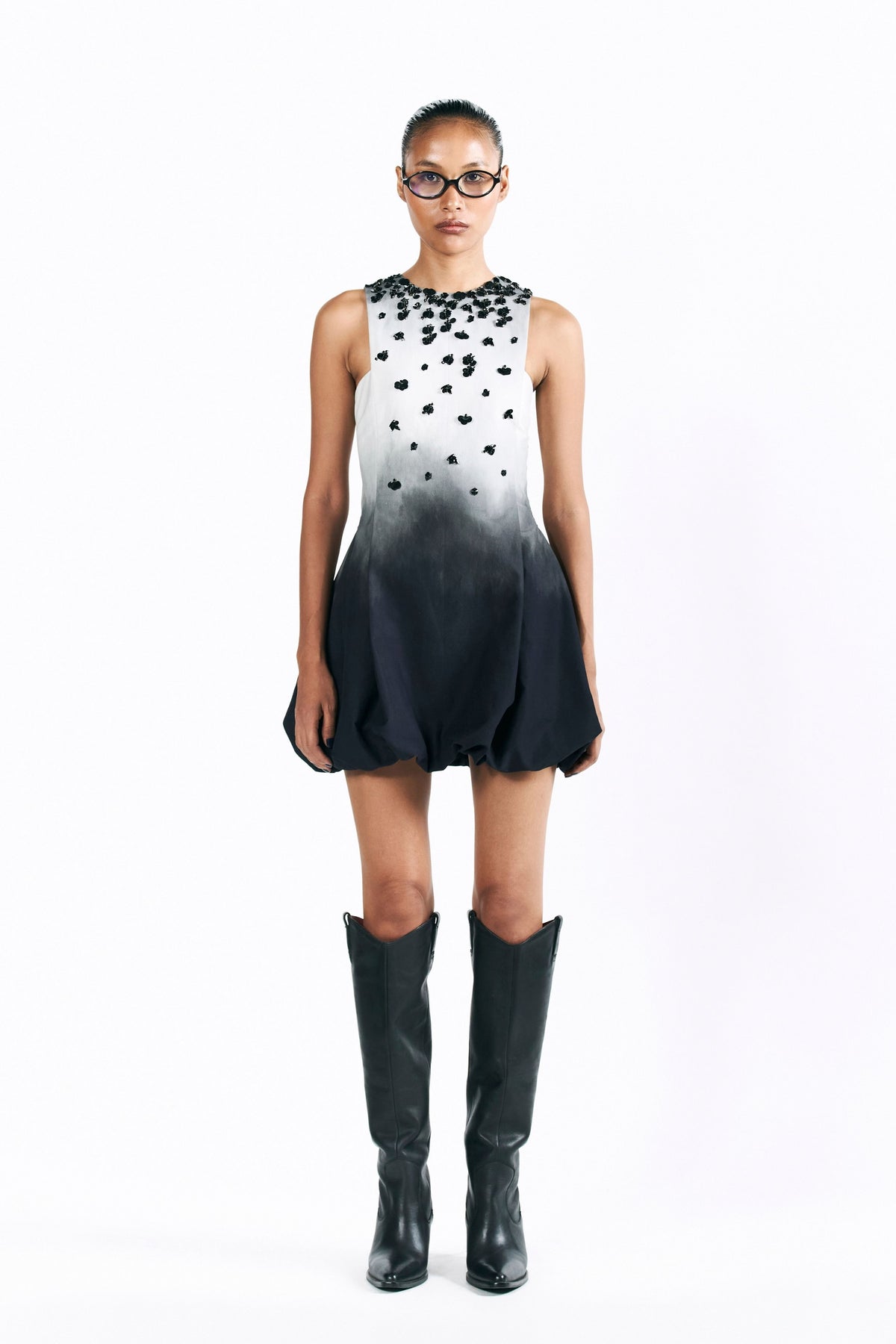 Midnight Balloon Dress