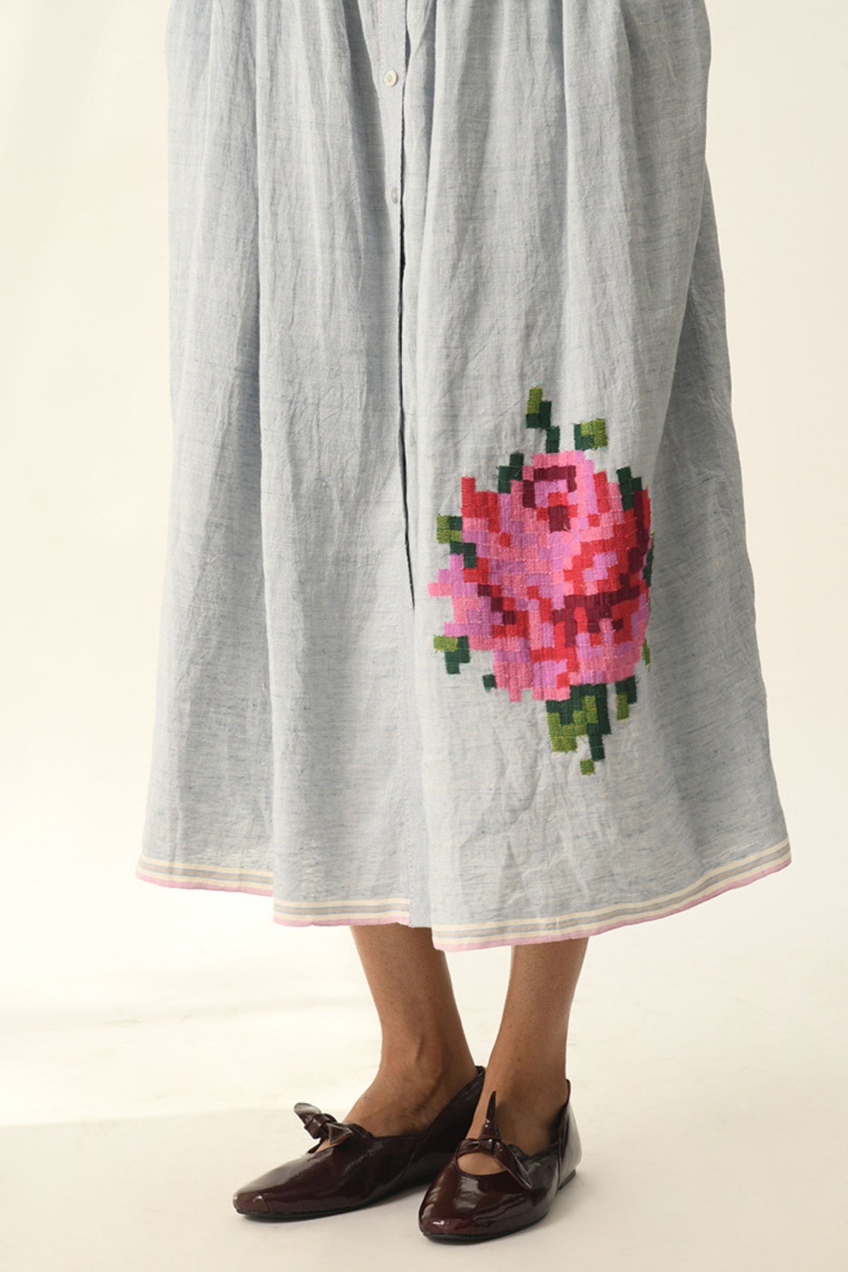 Bella Applique Embroidery Dress