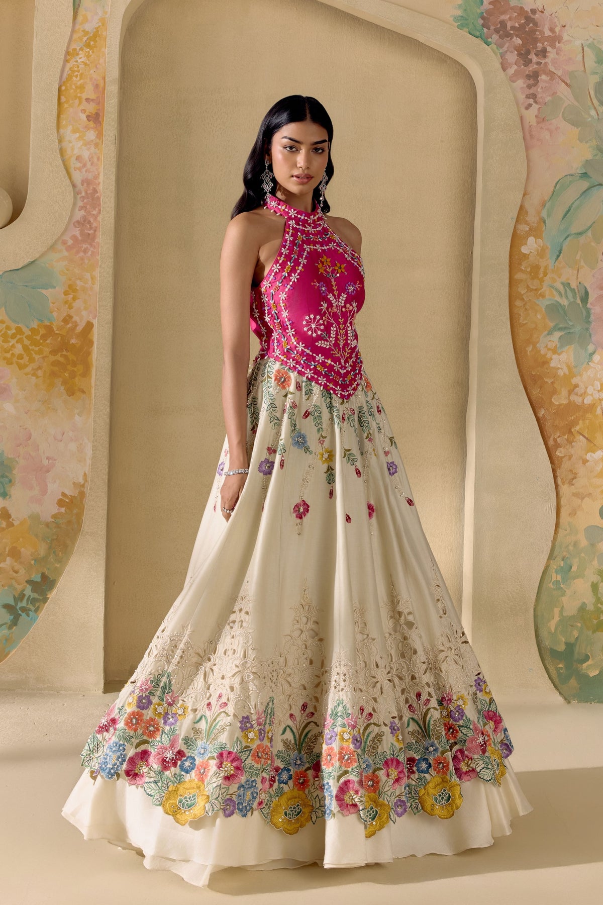 Ivory Fleur Lehenga