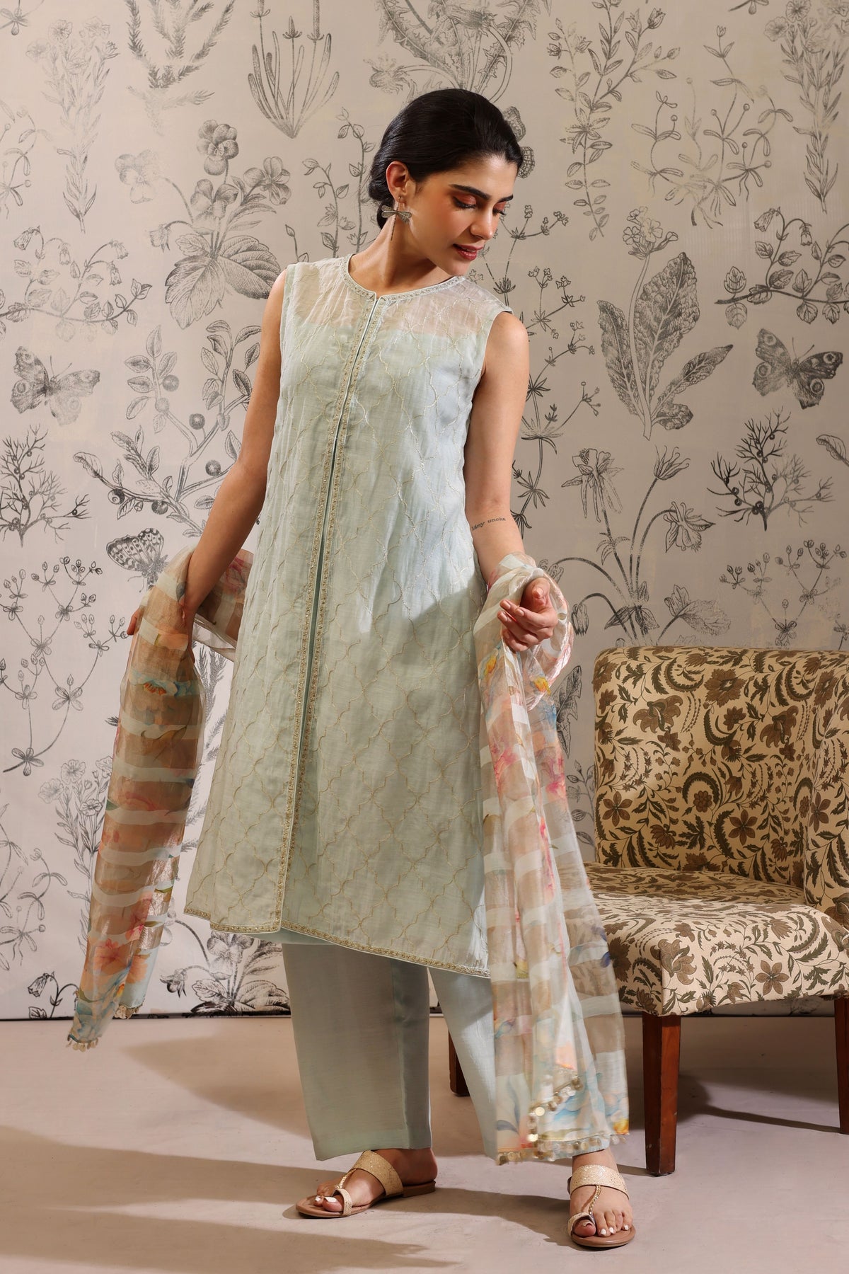 Makaranda Blue Kurta Set