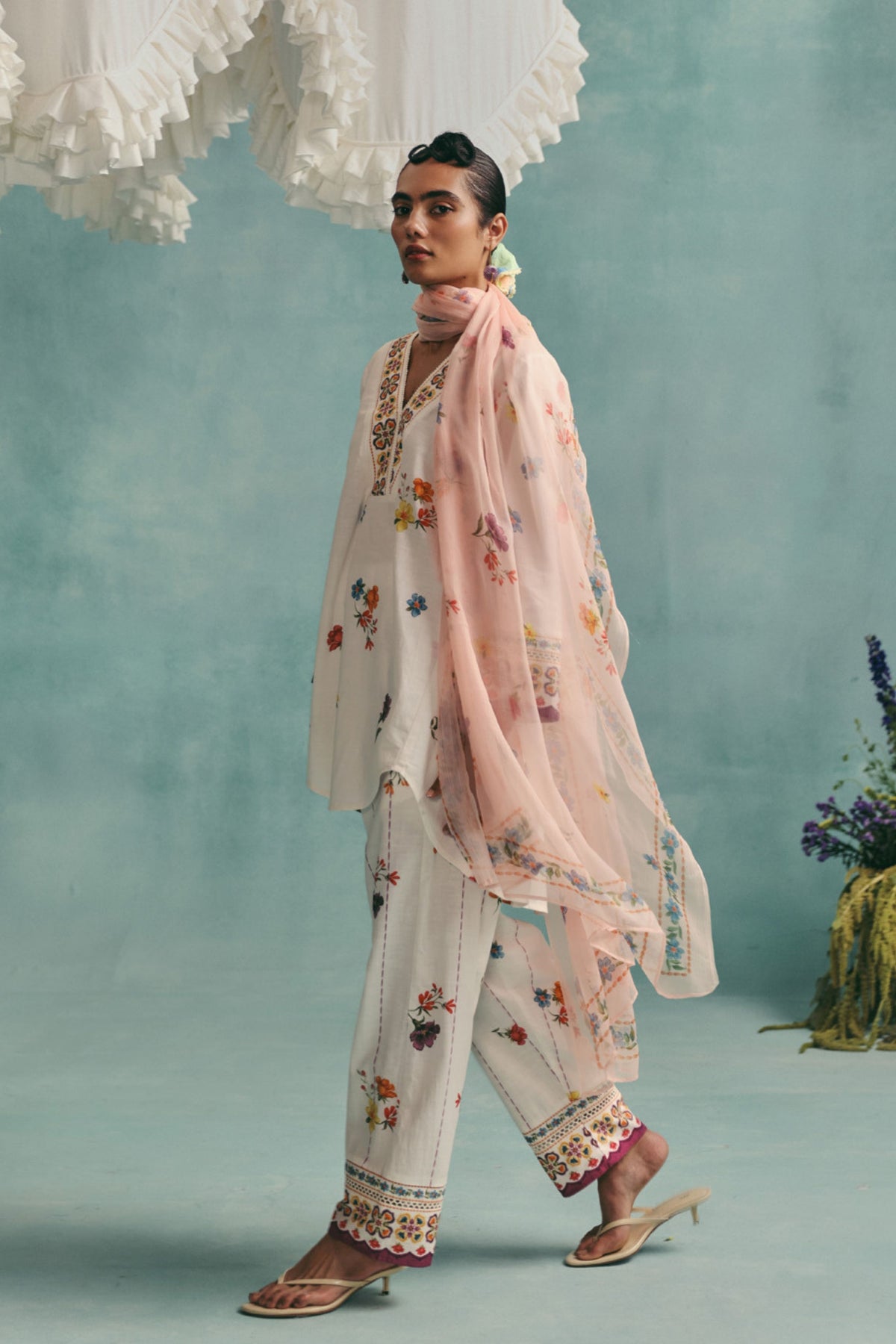 Daisy Ecru Tunic Set