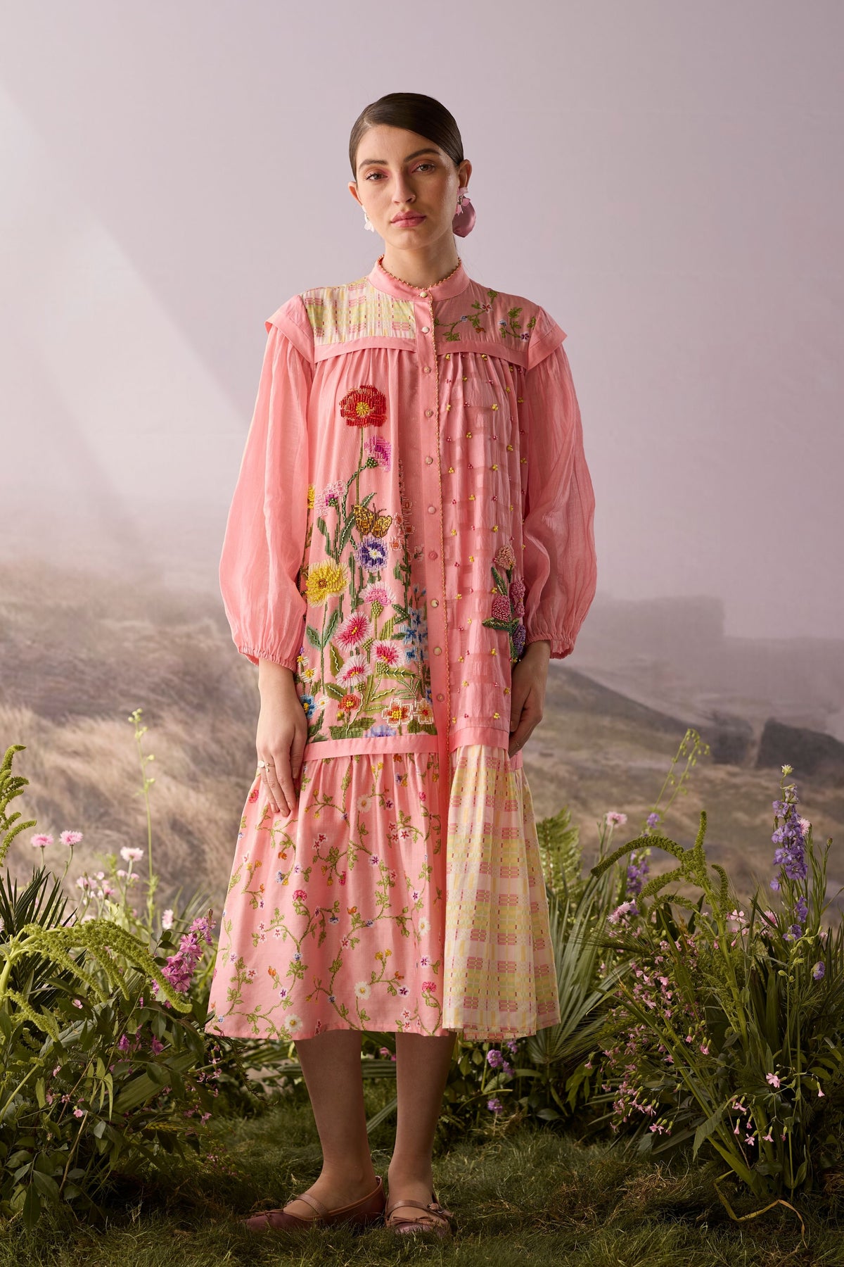 Rose Printed Dress