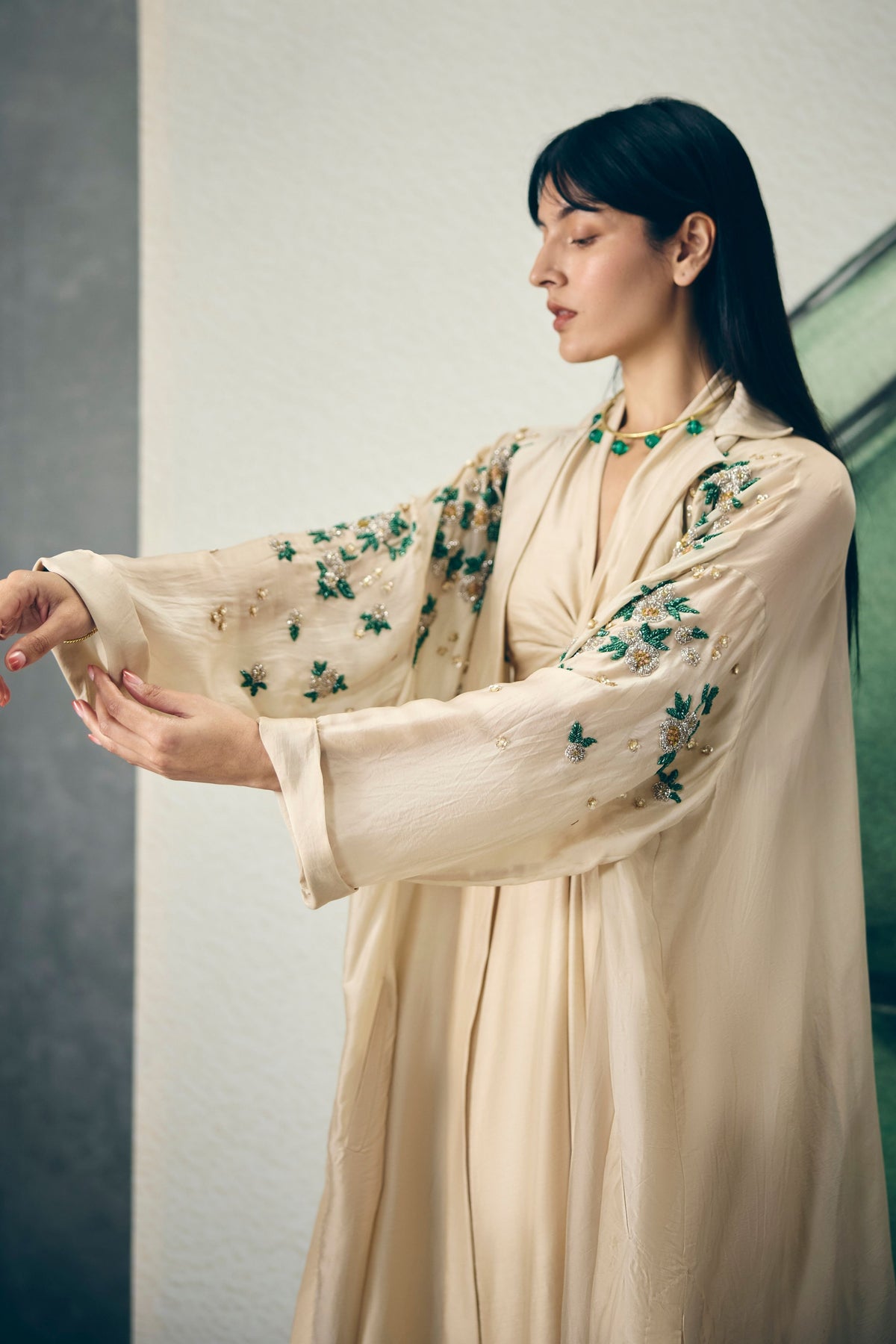 Shinju Ivory Jumpsuit Set