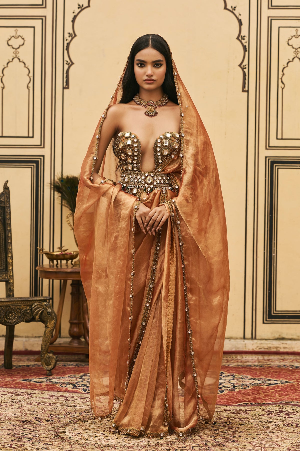 Kesariya Saree Set