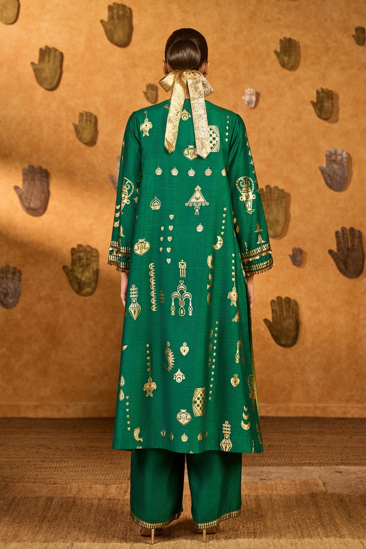 Folkstone Green Kurta Set