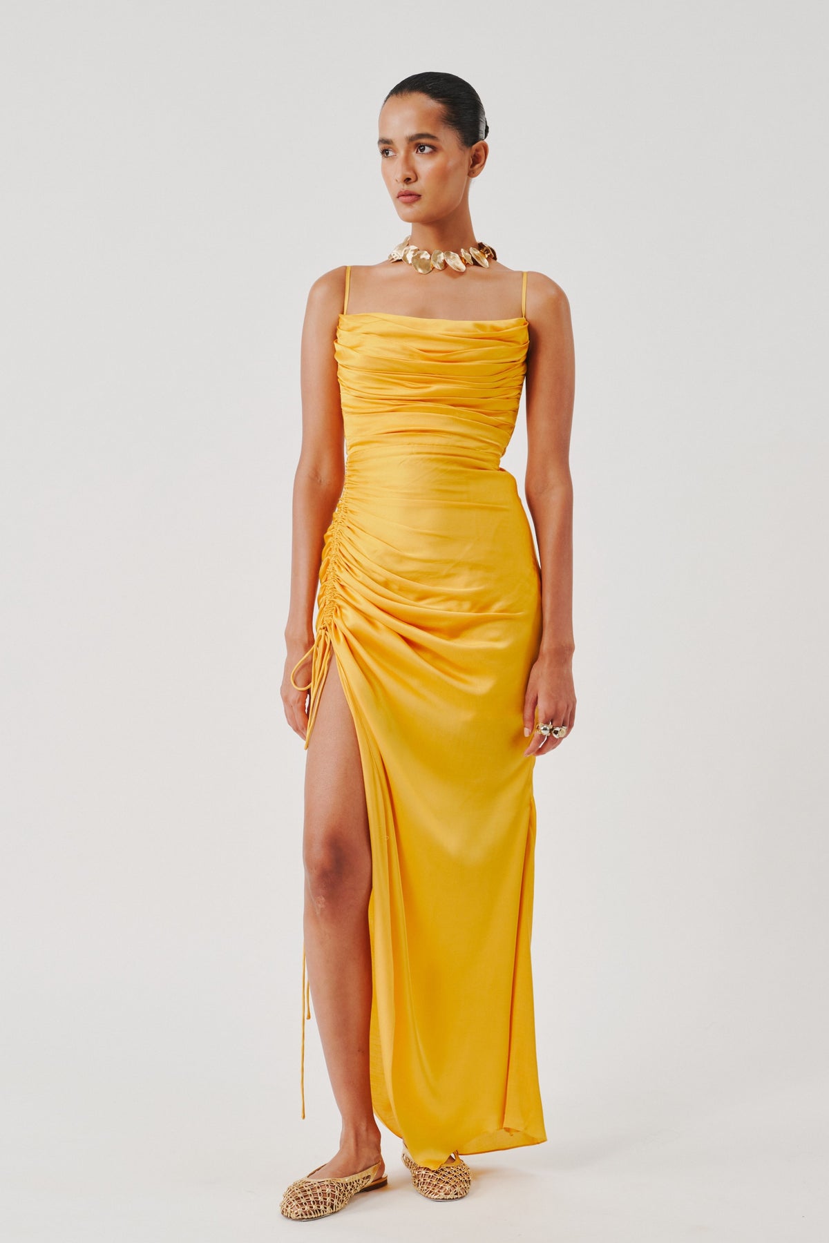 Spaghetti Draped Dress