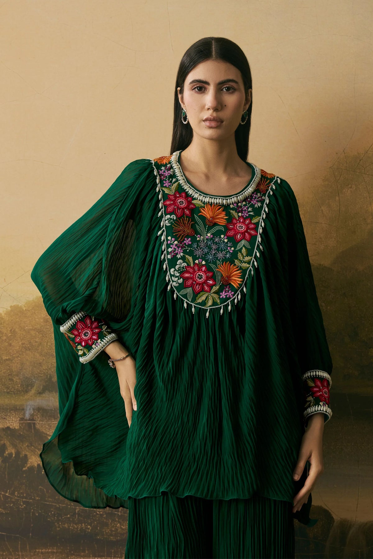 Emerald Green Tunic Set