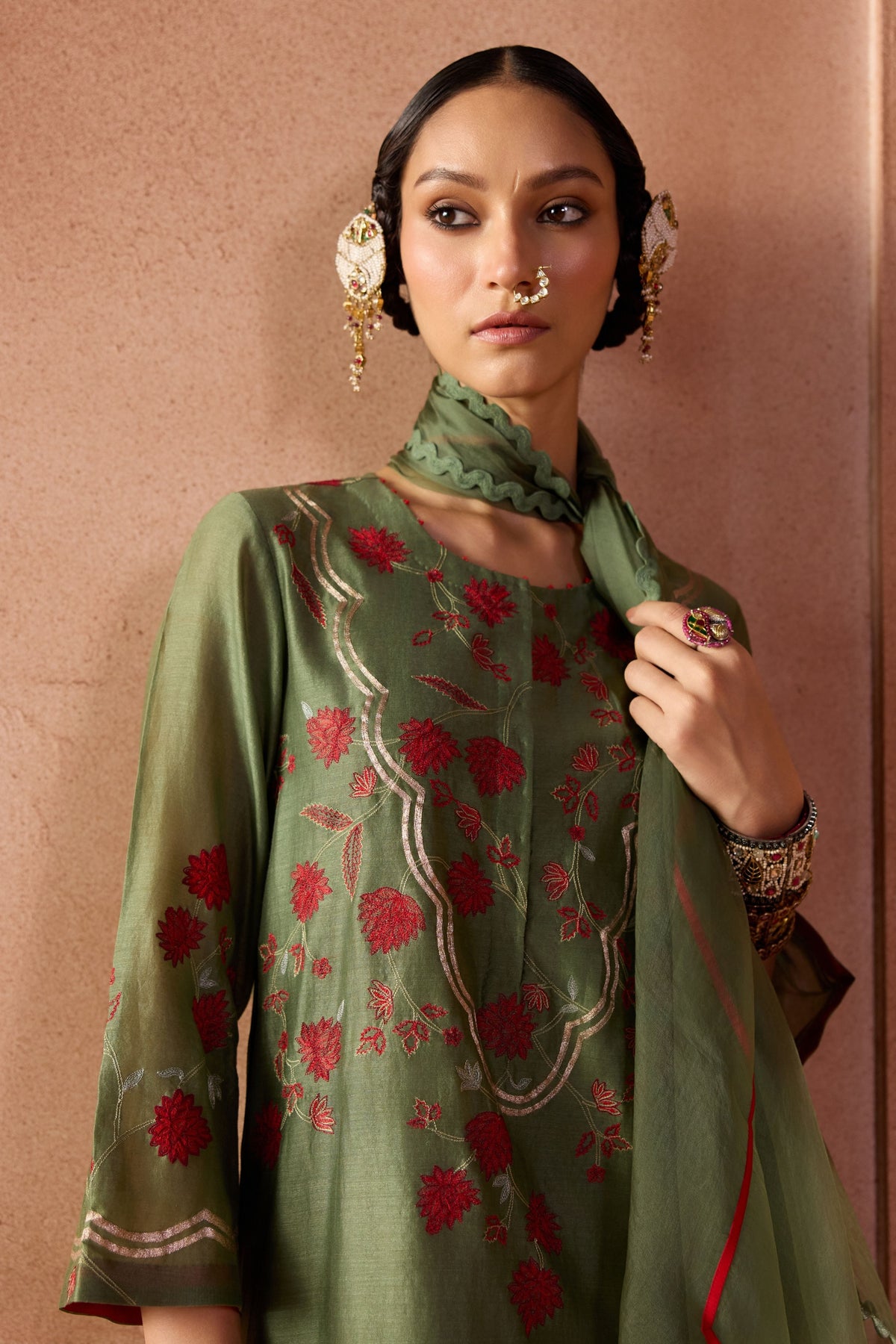 Green Kurta Set