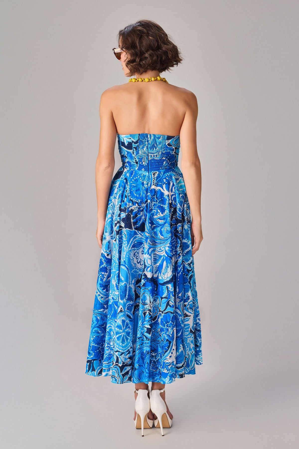 Ocean Flowers Myra Dress