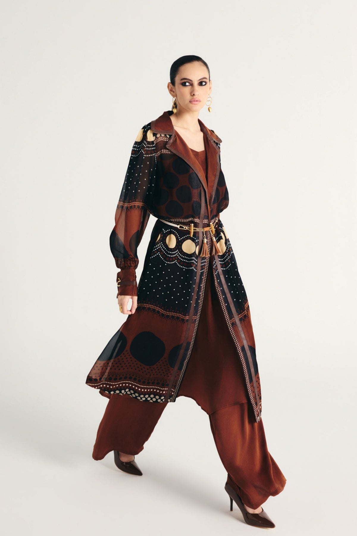 Ruwaida Trench Coat Set